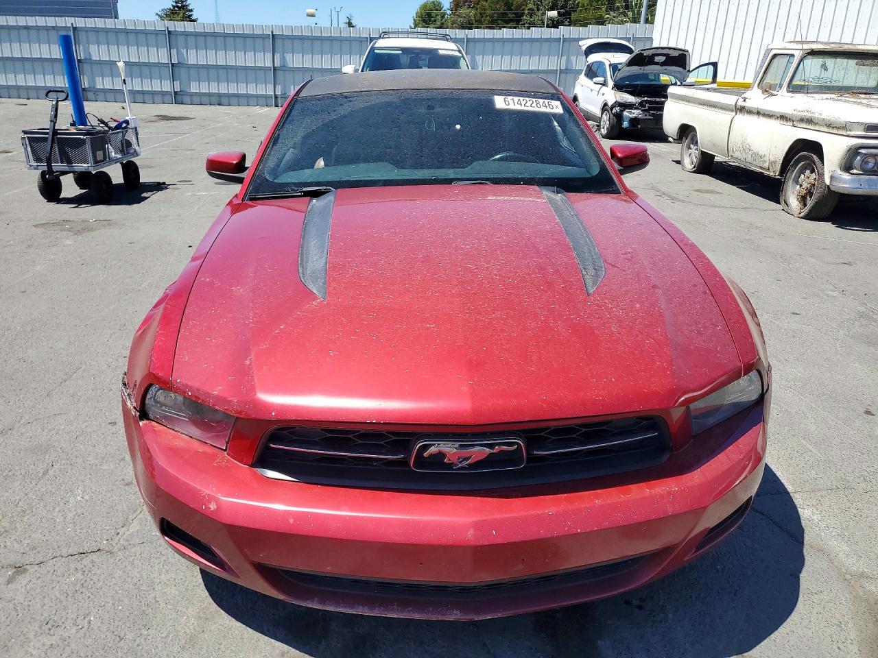 2011 Ford Mustang Red vin: 1ZVBP8AM6B5157734