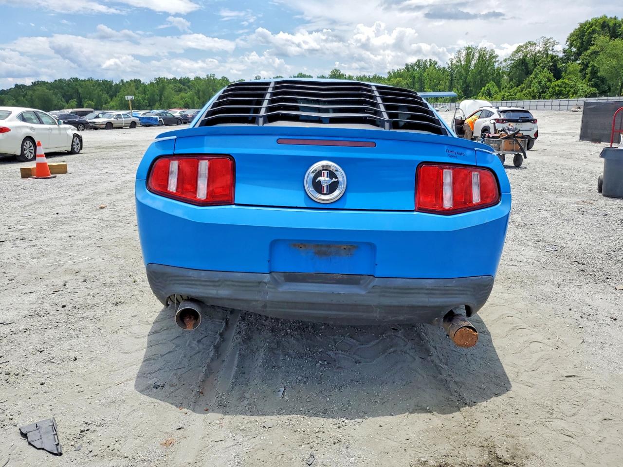 2012 Ford Mustang Blue vin: 1ZVBP8AM6C5200499