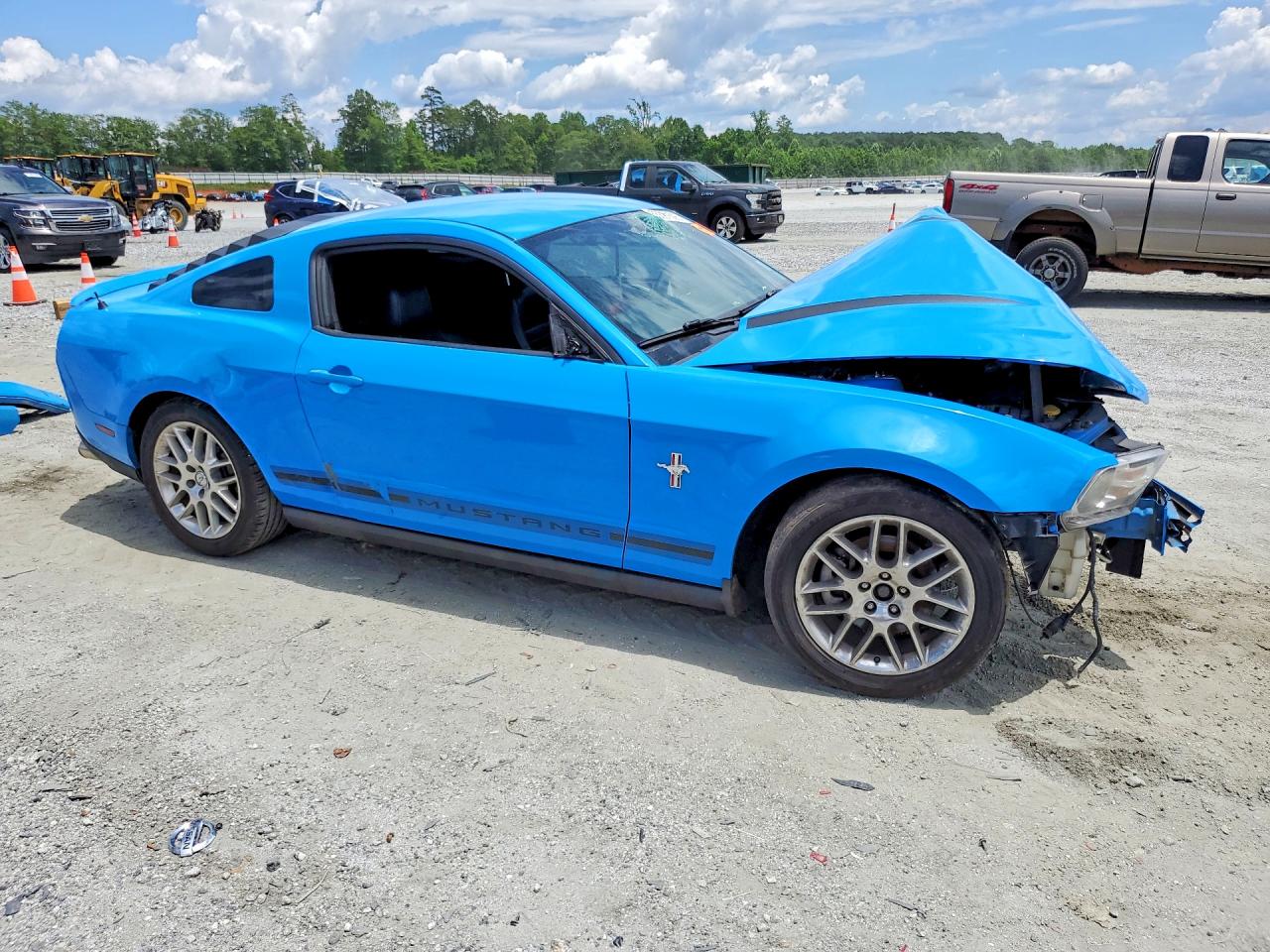 2012 Ford Mustang Blue vin: 1ZVBP8AM6C5200499