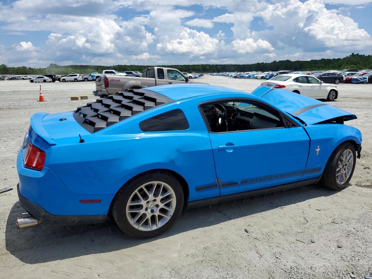 2012 Ford Mustang Blue vin: 1ZVBP8AM6C5200499