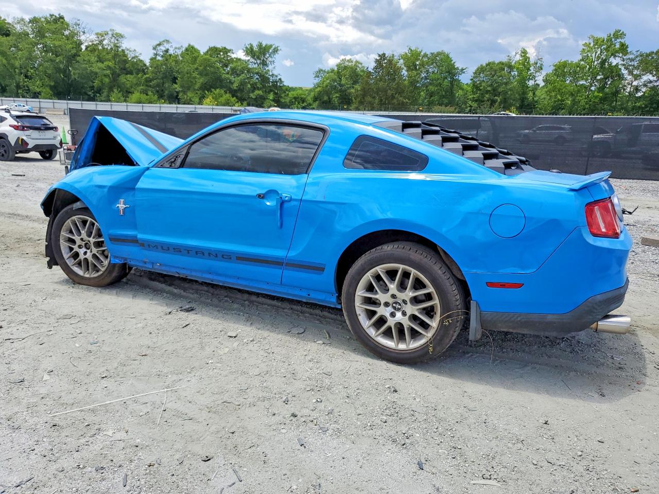2012 Ford Mustang Blue vin: 1ZVBP8AM6C5200499
