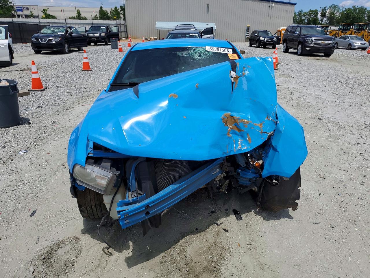 2012 Ford Mustang Blue vin: 1ZVBP8AM6C5200499