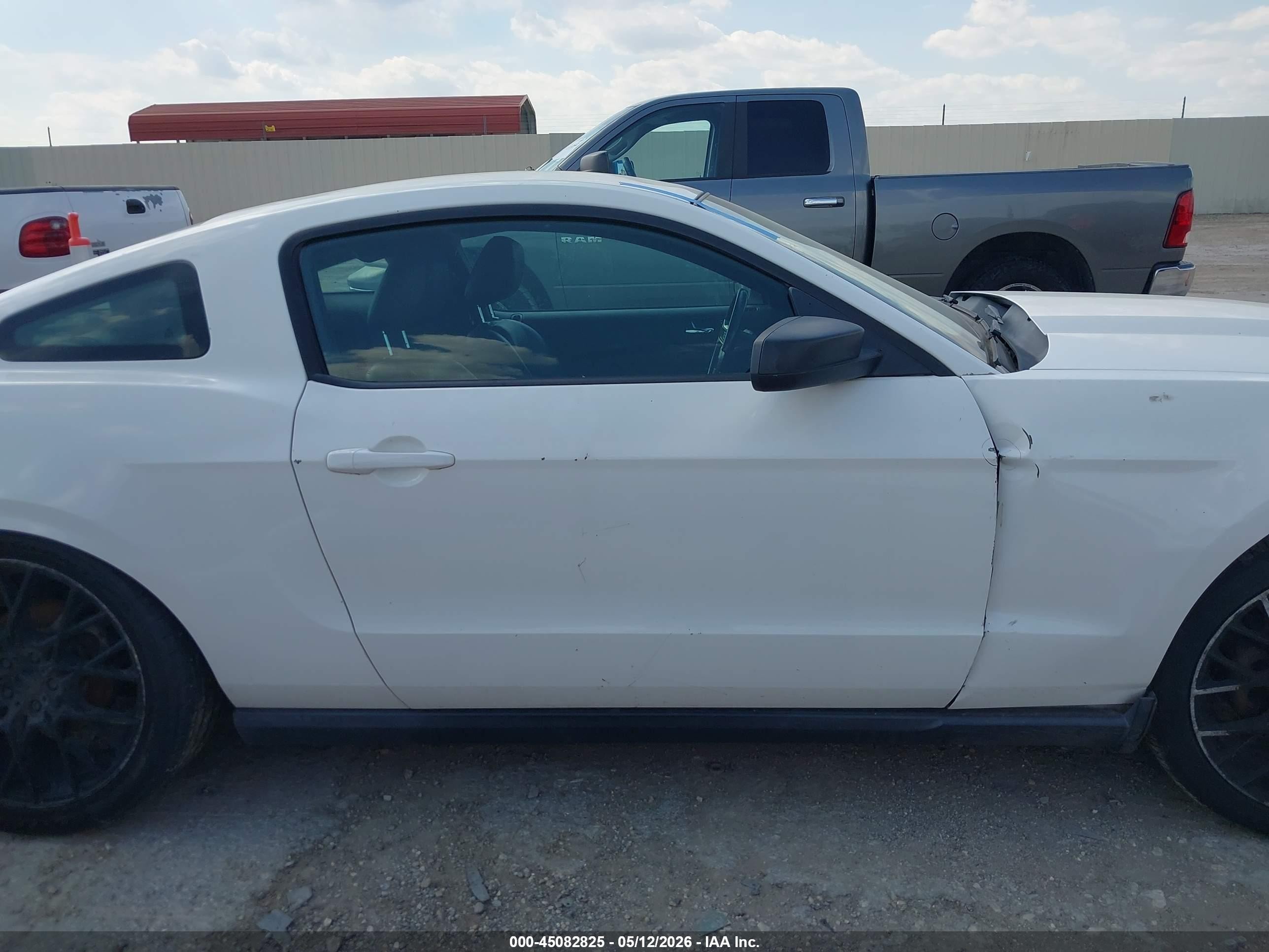 2012 Ford Mustang V6 Premium White vin: 1ZVBP8AM6C5205606