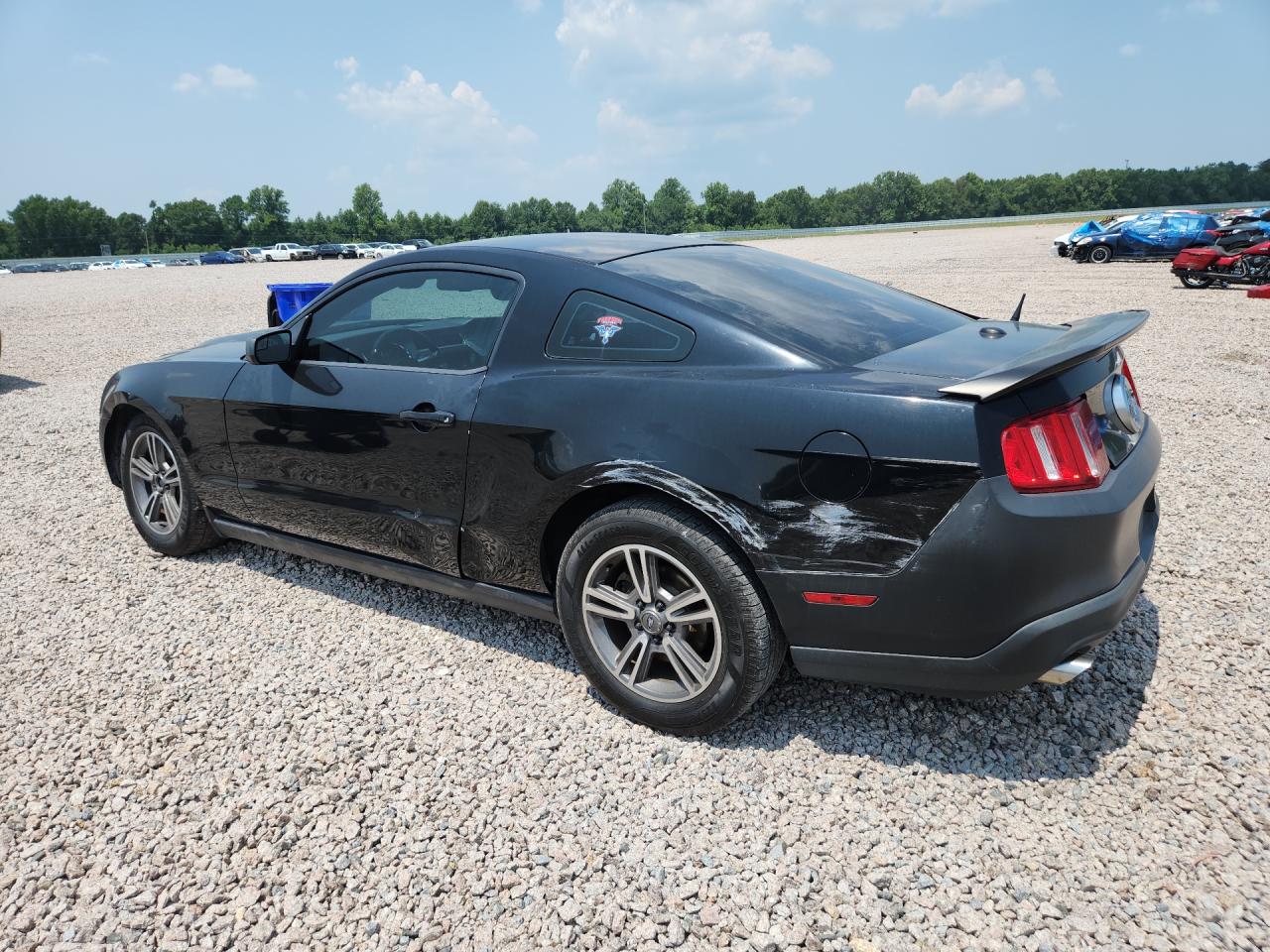 2012 Ford Mustang Black vin: 1ZVBP8AM6C5210904