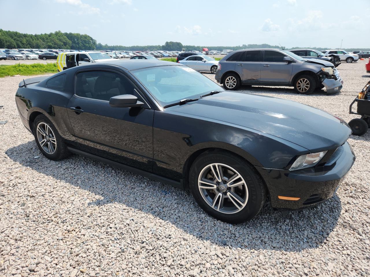 2012 Ford Mustang Black vin: 1ZVBP8AM6C5210904