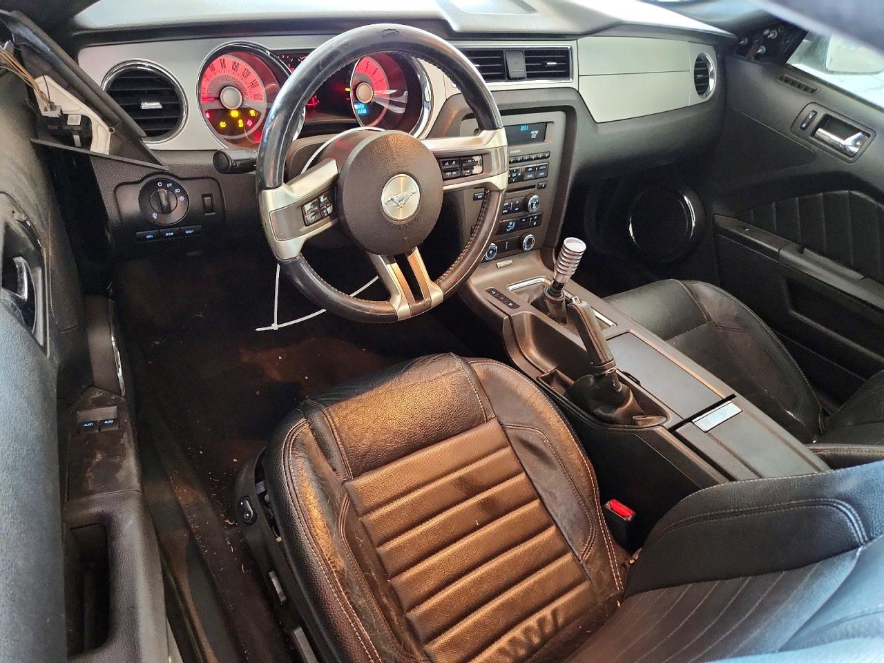 2012 Ford Mustang Black vin: 1ZVBP8AM6C5214936