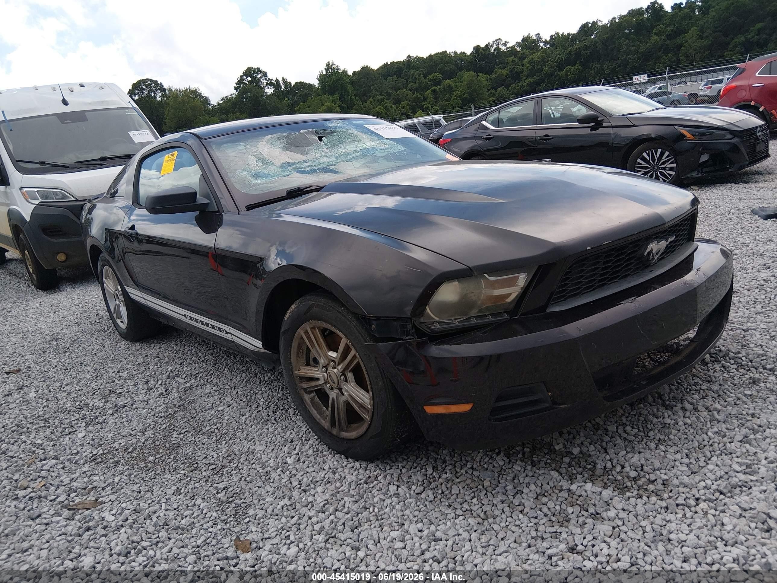 2012 Ford Mustang V6/v6 Premium Black vin: 1ZVBP8AM6C5223250