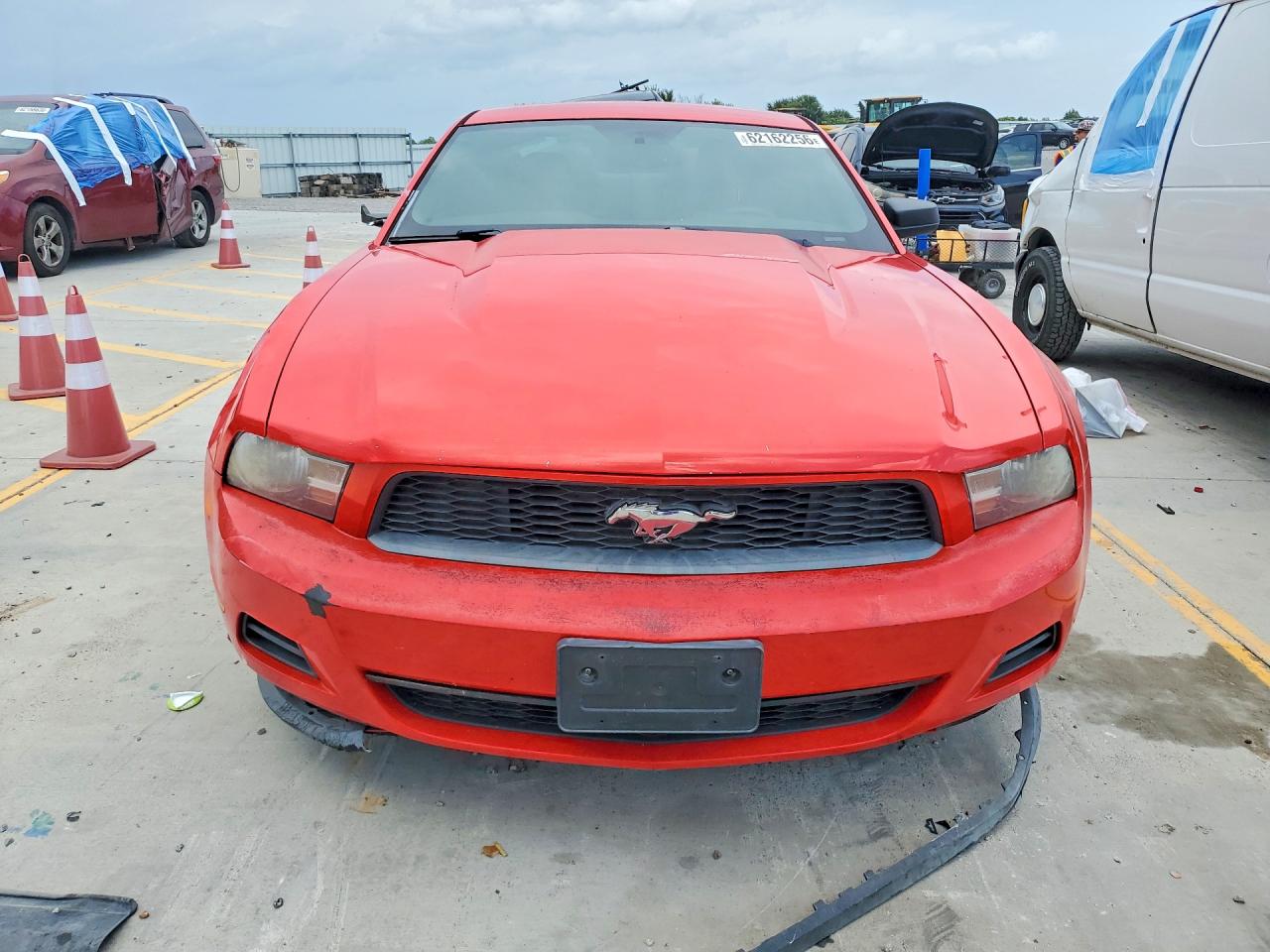 2012 Ford Mustang Red vin: 1ZVBP8AM6C5230859