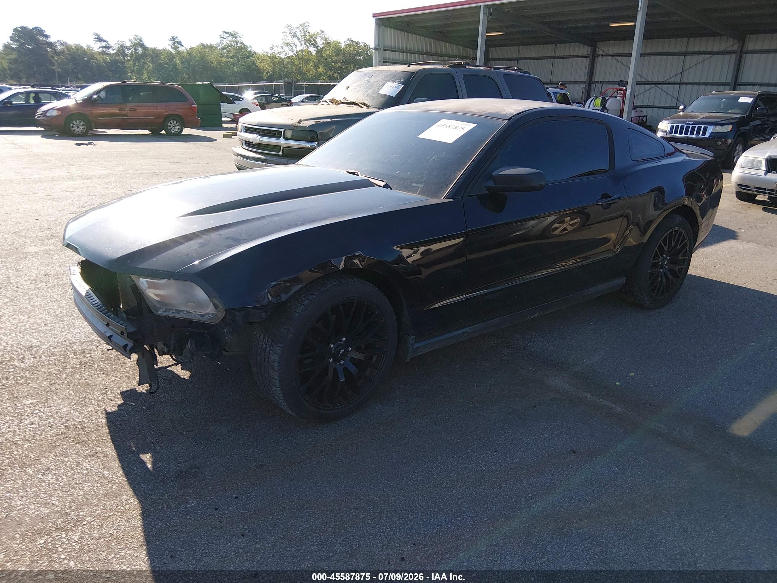 2012 Ford Mustang V6 Premium Black vin: 1ZVBP8AM6C5230943