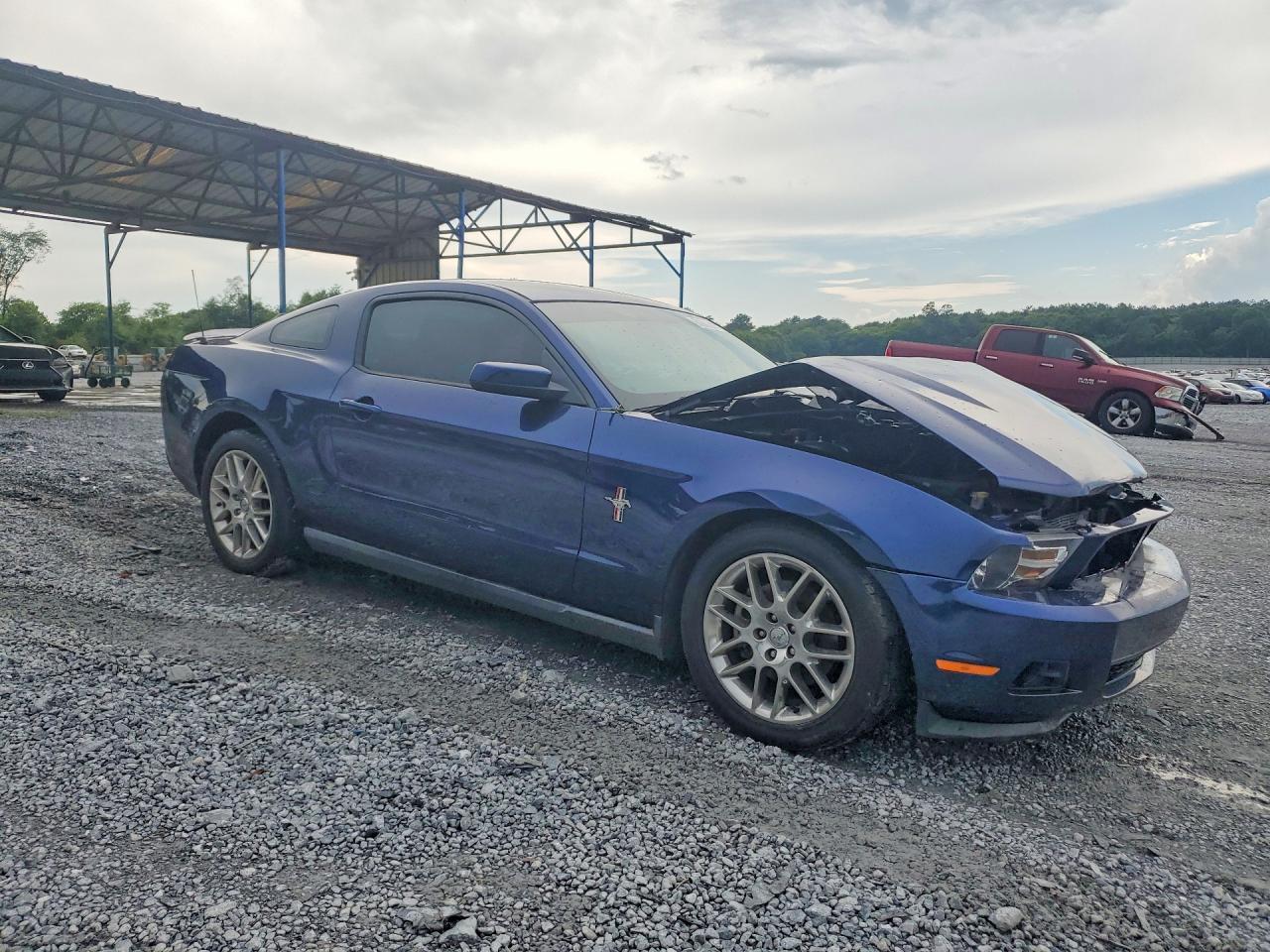 2012 Ford Mustang Blue vin: 1ZVBP8AM6C5240792