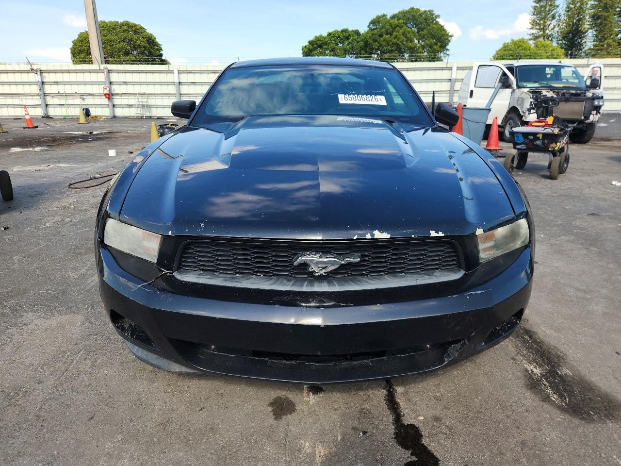 2012 Ford Mustang Black vin: 1ZVBP8AM6C5253705