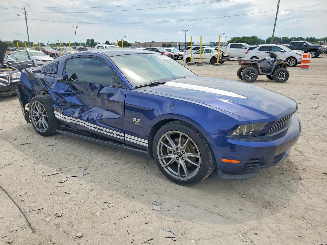 2012 Ford Mustang Blue vin: 1ZVBP8AM6C5260296