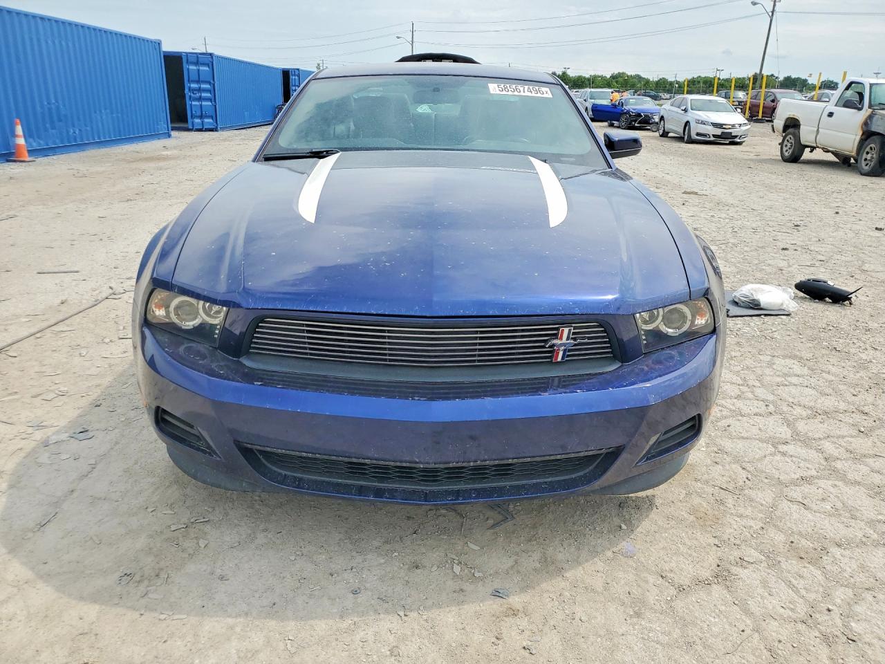 2012 Ford Mustang Blue vin: 1ZVBP8AM6C5260296