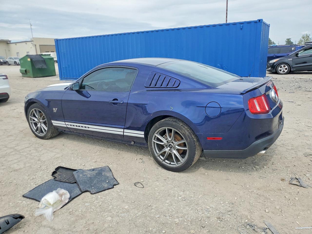 2012 Ford Mustang Blue vin: 1ZVBP8AM6C5260296