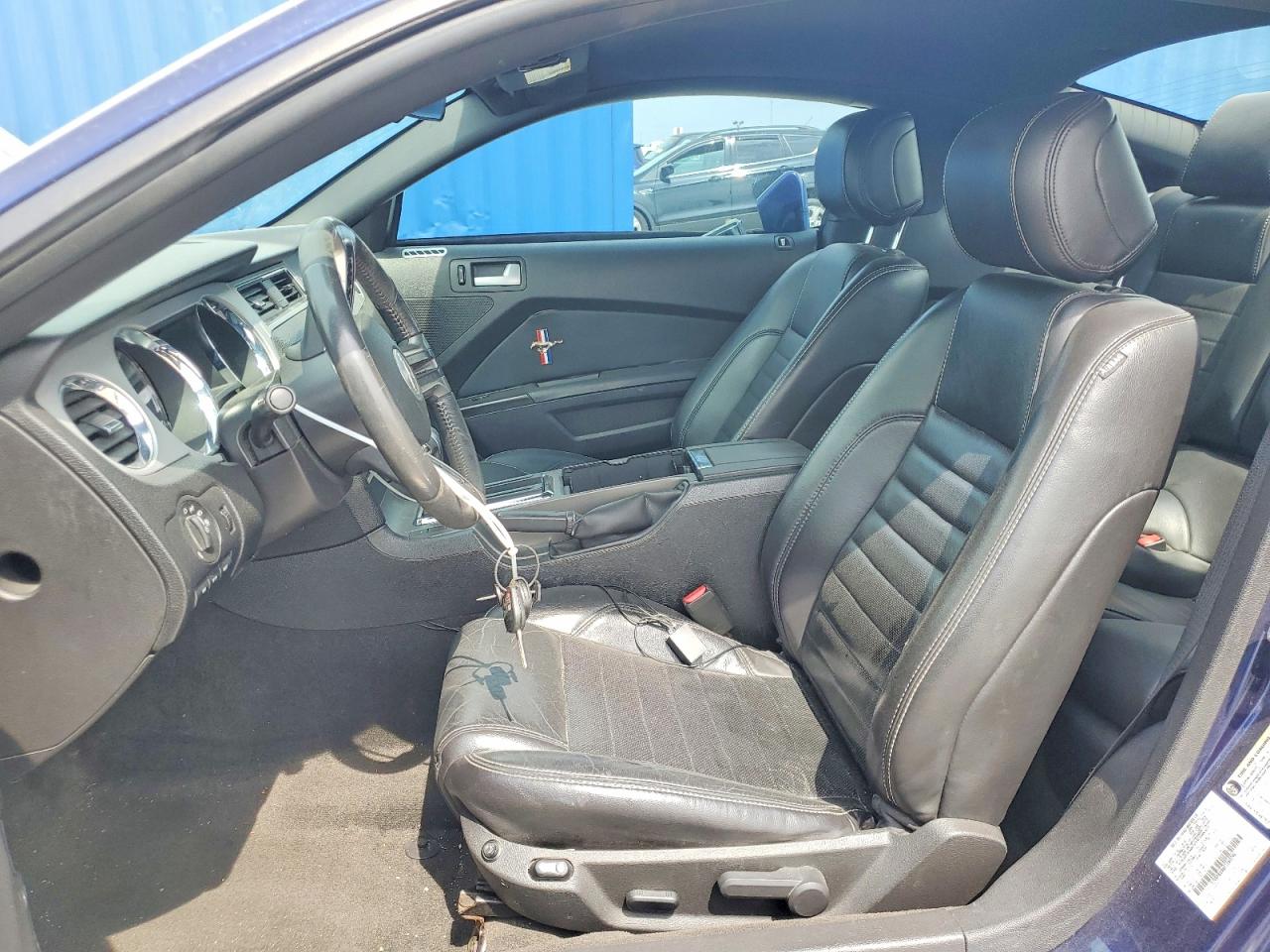 2012 Ford Mustang Blue vin: 1ZVBP8AM6C5260296