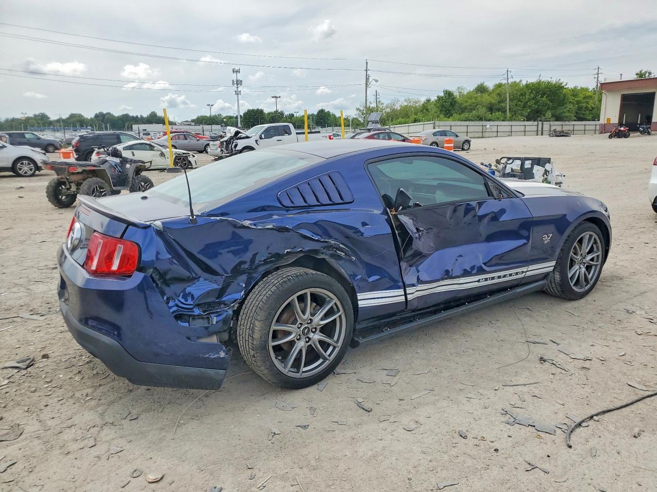 2012 Ford Mustang Blue vin: 1ZVBP8AM6C5260296