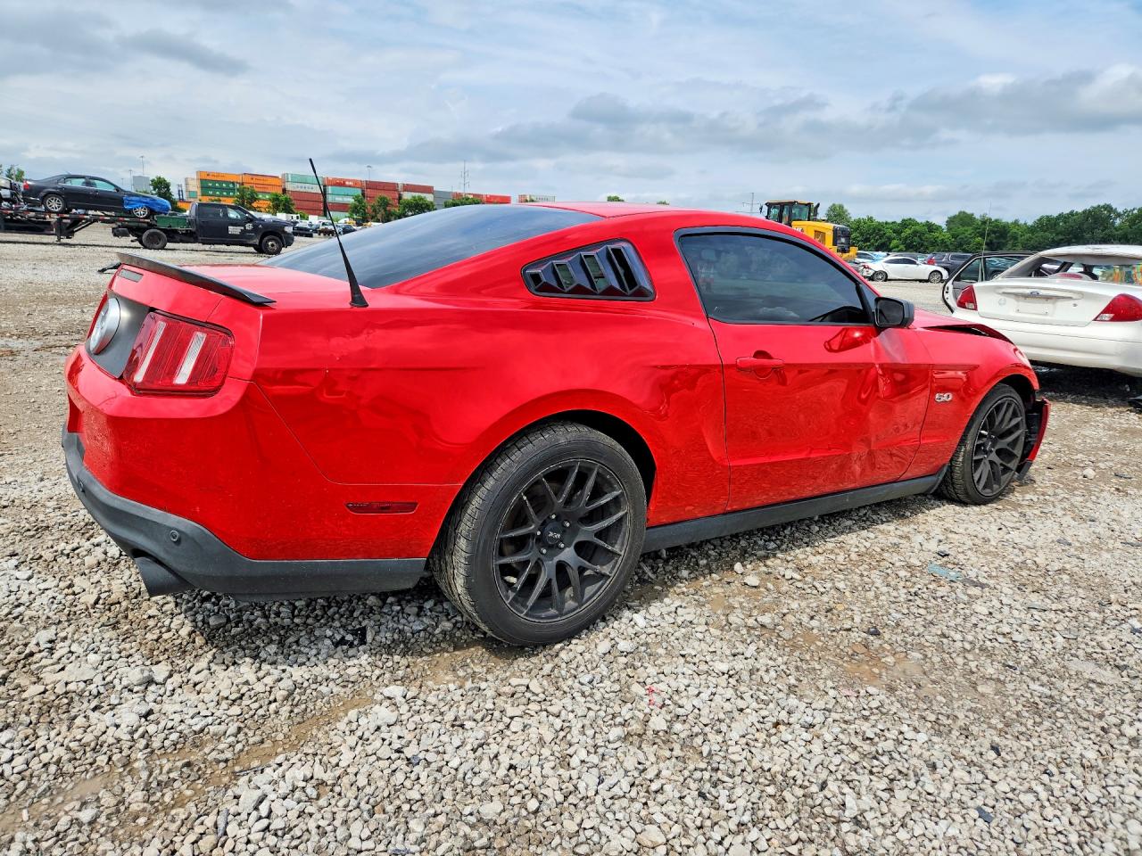2012 Ford Mustang Red vin: 1ZVBP8AM6C5261741