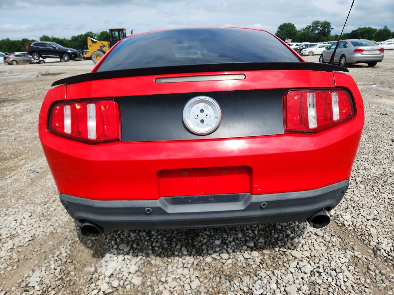 2012 Ford Mustang Red vin: 1ZVBP8AM6C5261741