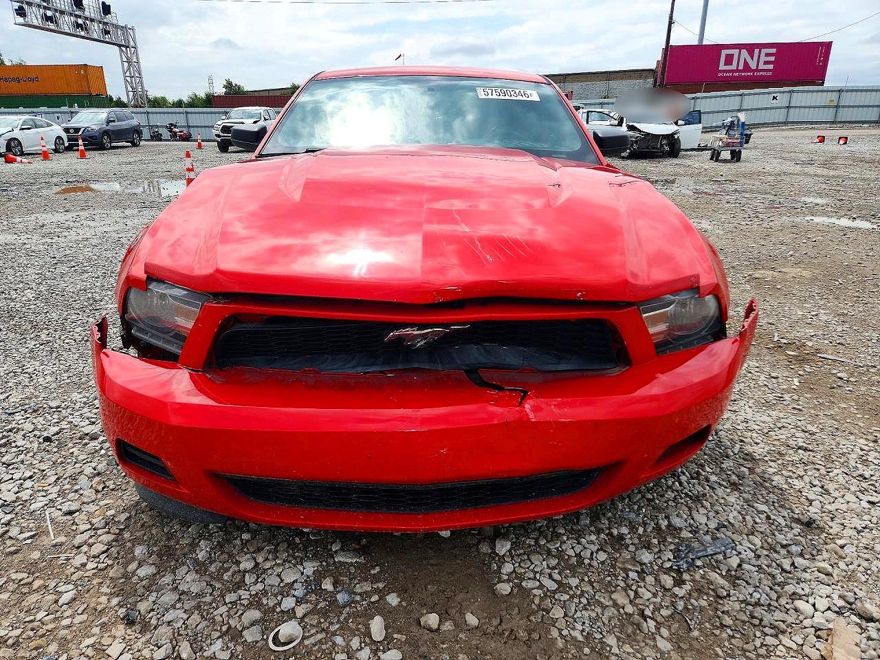 2012 Ford Mustang Red vin: 1ZVBP8AM6C5261741