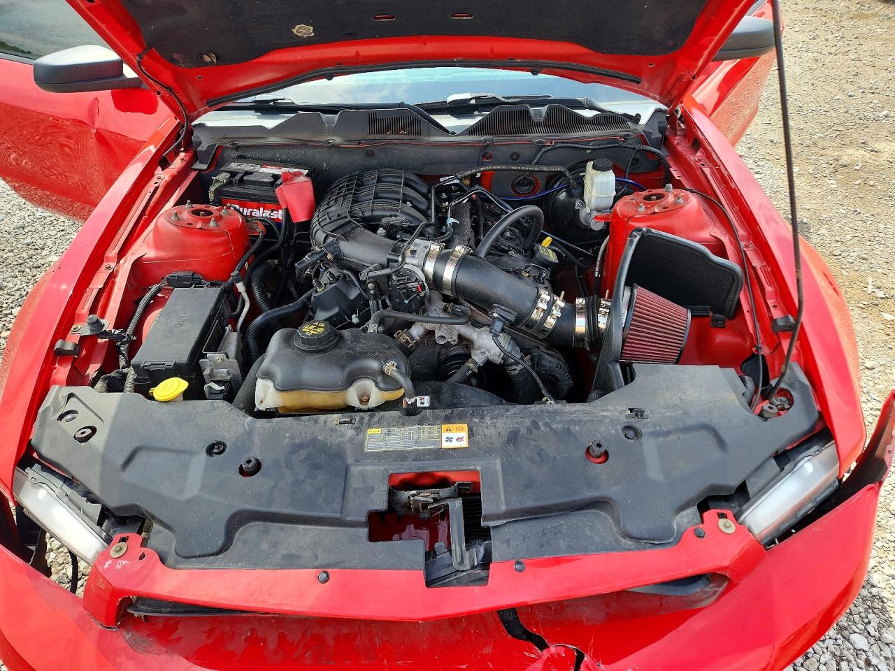 2012 Ford Mustang Red vin: 1ZVBP8AM6C5261741