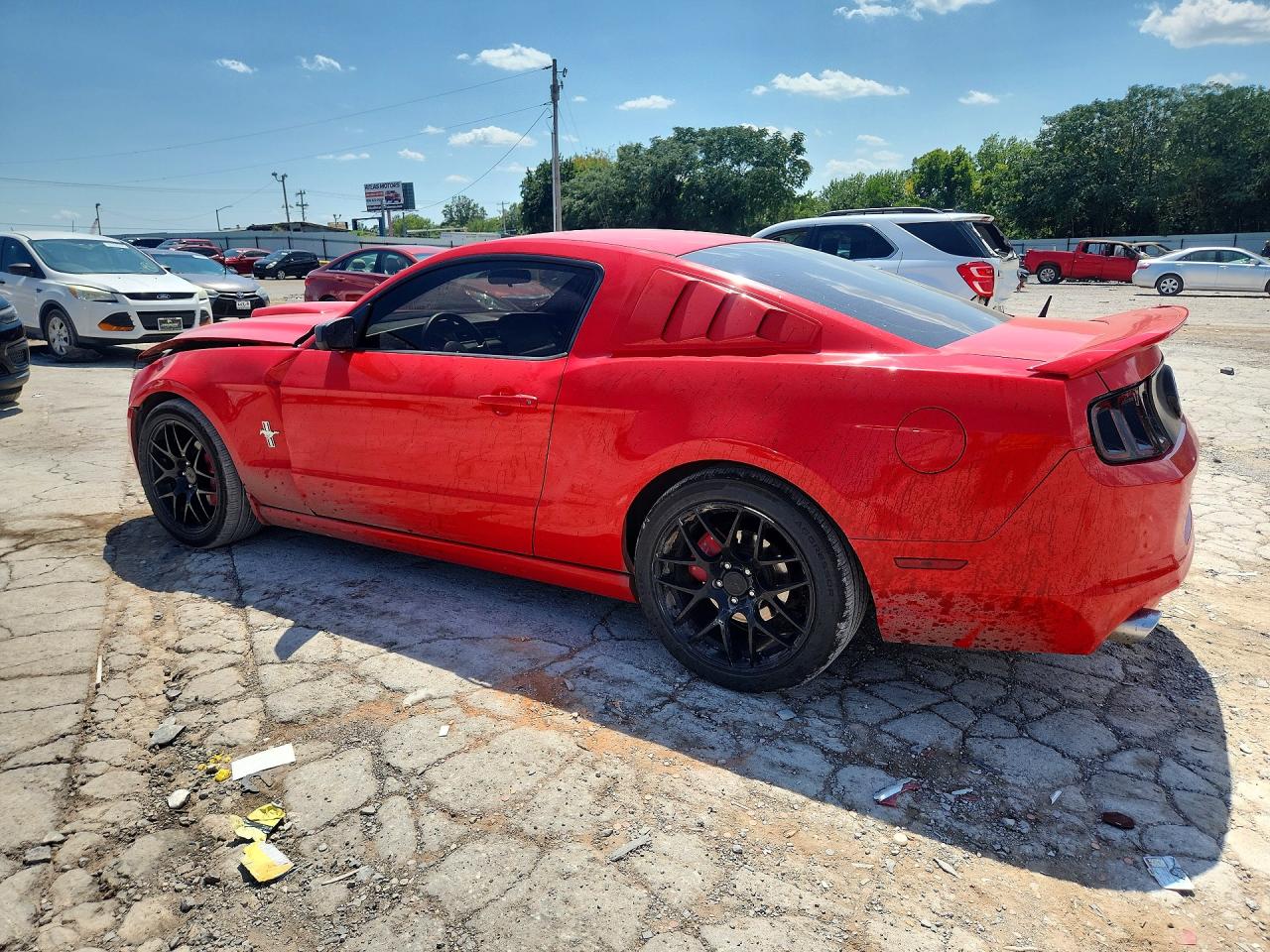2014 Ford Mustang Red vin: 1ZVBP8AM6E5237863