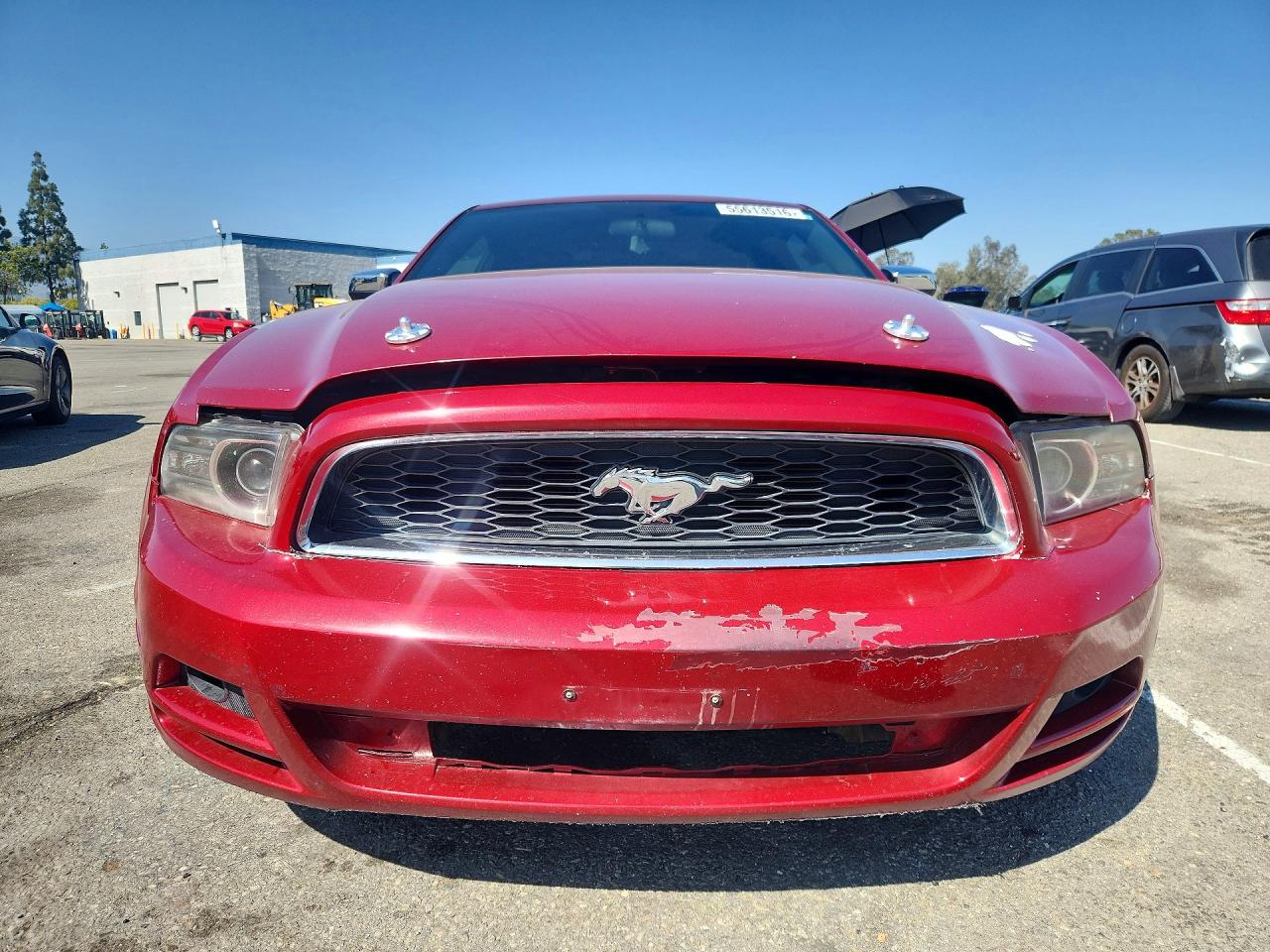 2014 Ford Mustang Red vin: 1ZVBP8AM6E5291454