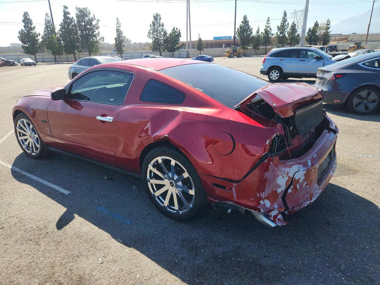 2014 Ford Mustang Red vin: 1ZVBP8AM6E5291454