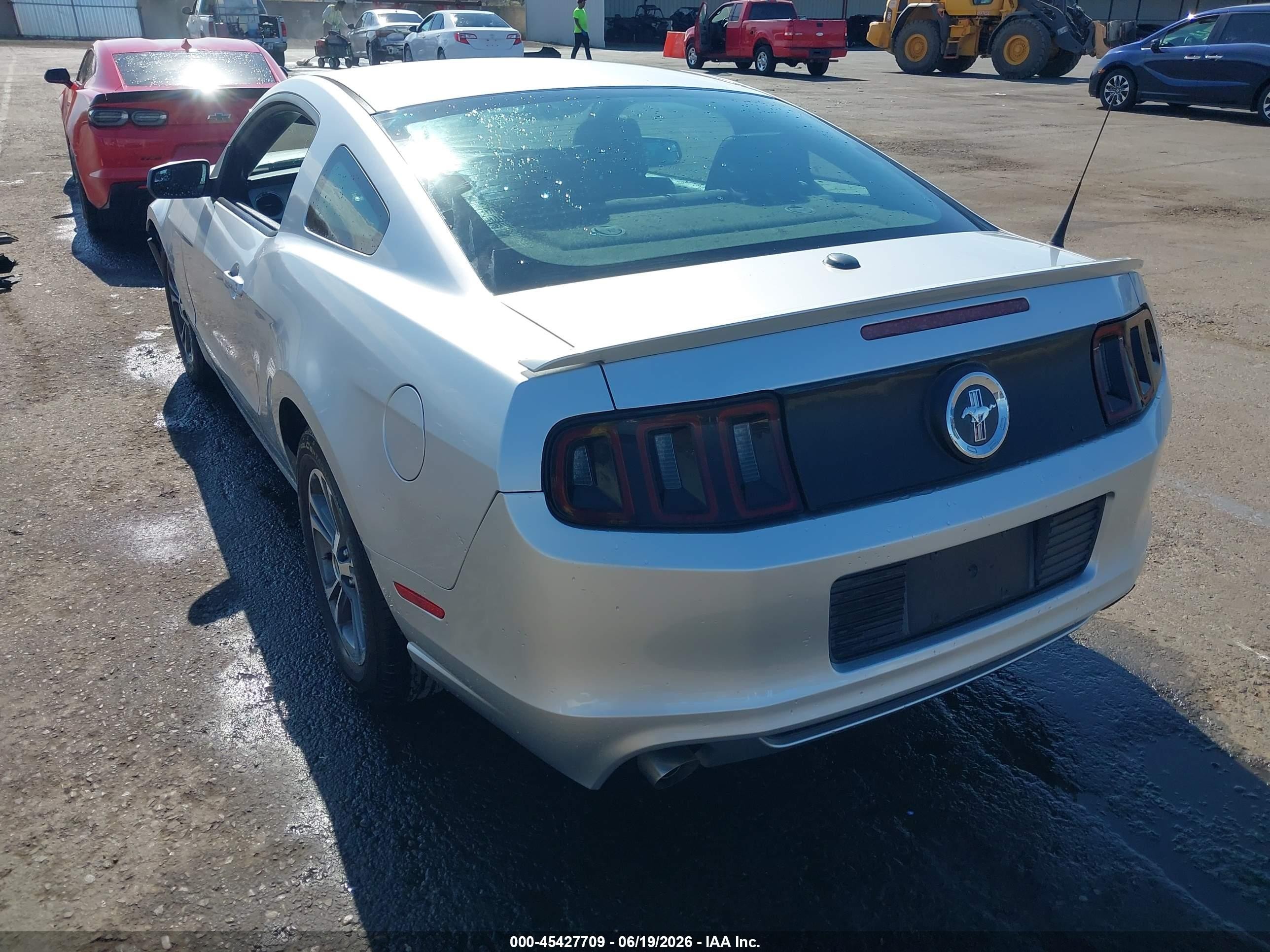 2014 Ford Mustang V6 Premium Silver vin: 1ZVBP8AM6E5297495