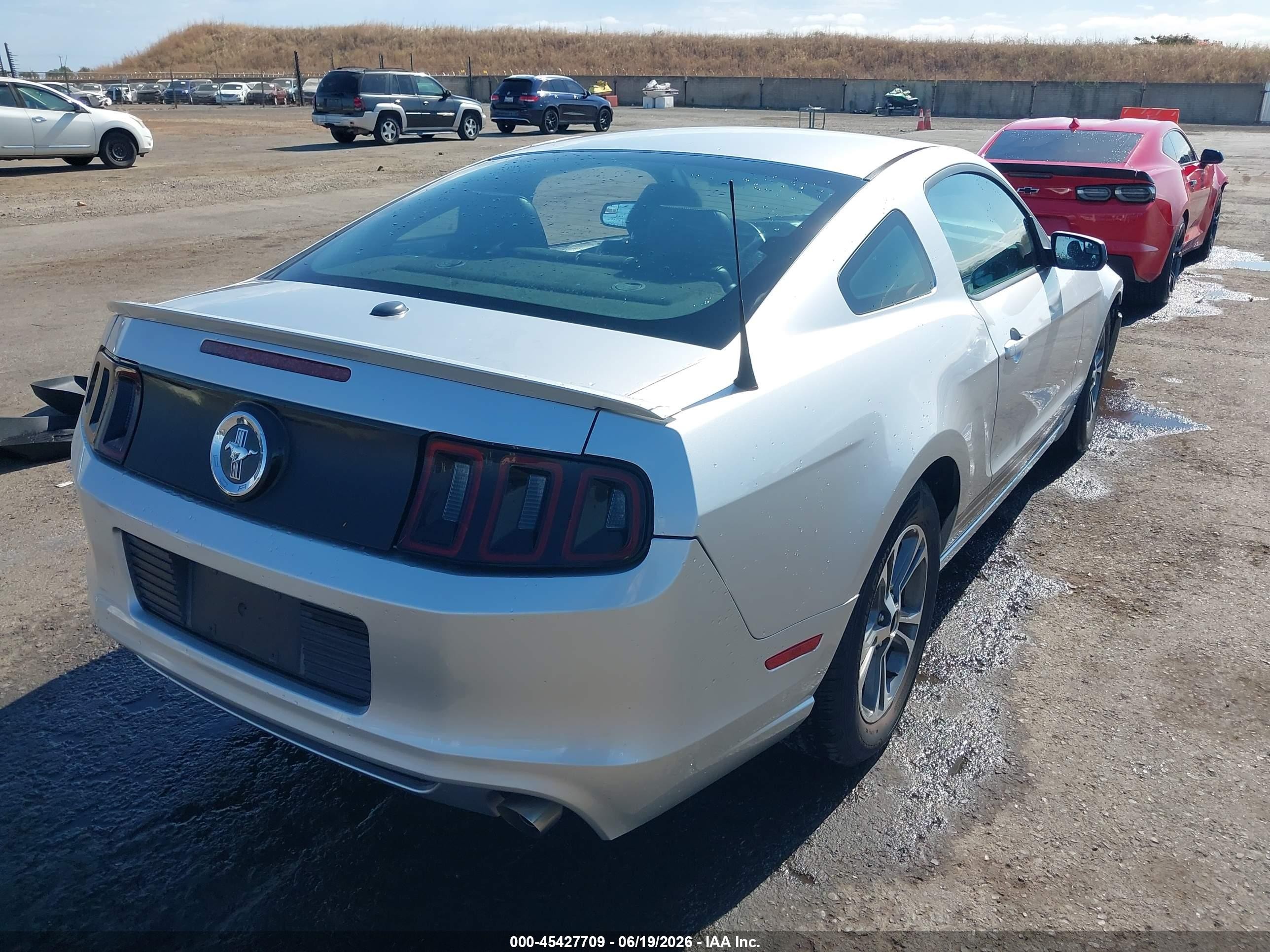 2014 Ford Mustang V6 Premium Silver vin: 1ZVBP8AM6E5297495