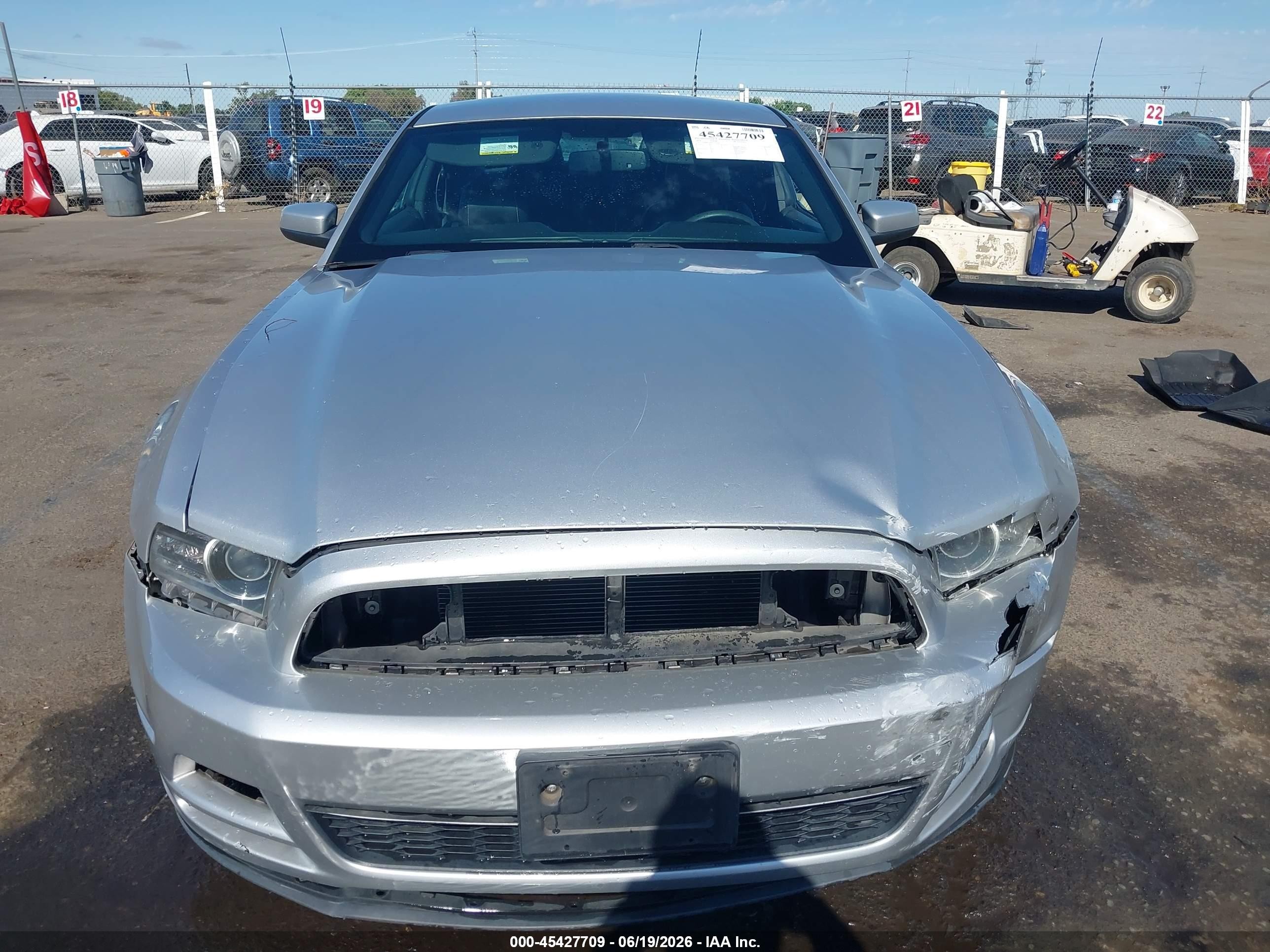 2014 Ford Mustang V6 Premium Silver vin: 1ZVBP8AM6E5297495