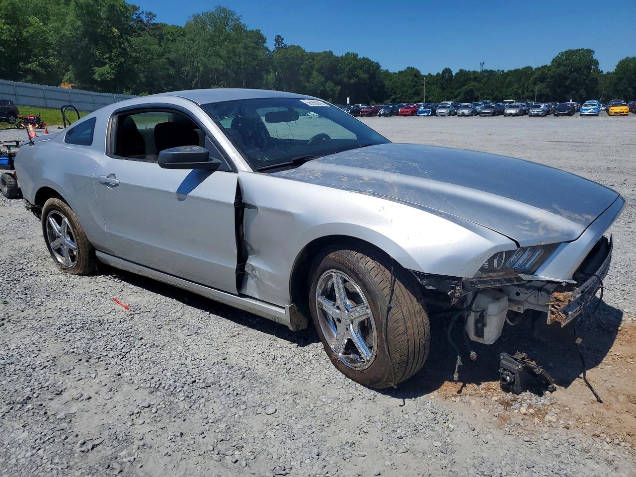 2014 Ford Mustang Silver vin: 1ZVBP8AM6E5305501