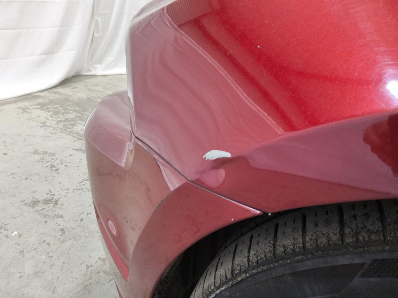 2014 Ford Mustang Red vin: 1ZVBP8AM6E5321908 Damage: Left Front Fender, Dent(S) W/ Paint Dmg, 1 To 2 Inches