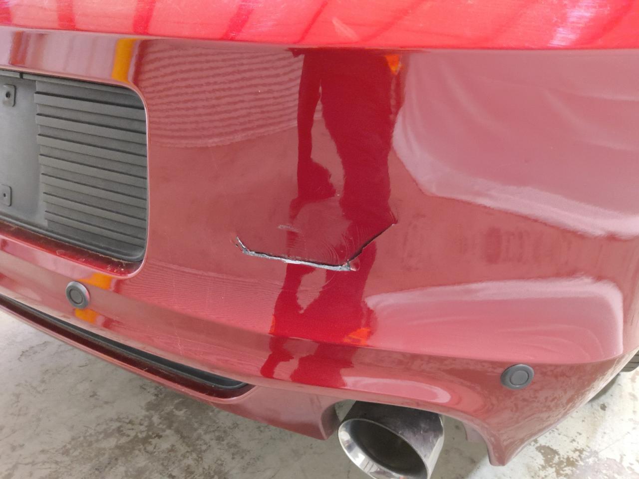 2014 Ford Mustang Red vin: 1ZVBP8AM6E5321908 Damage: Rear Bumper/Cover, Broken, Replacement Required