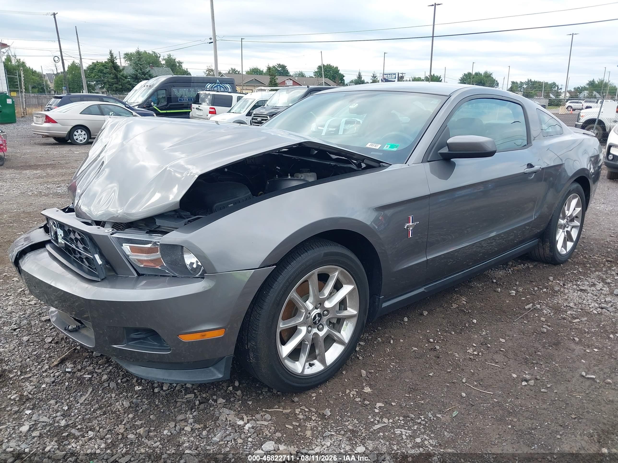 2011 Ford Mustang V6 Premium Gray vin: 1ZVBP8AM7B5147651