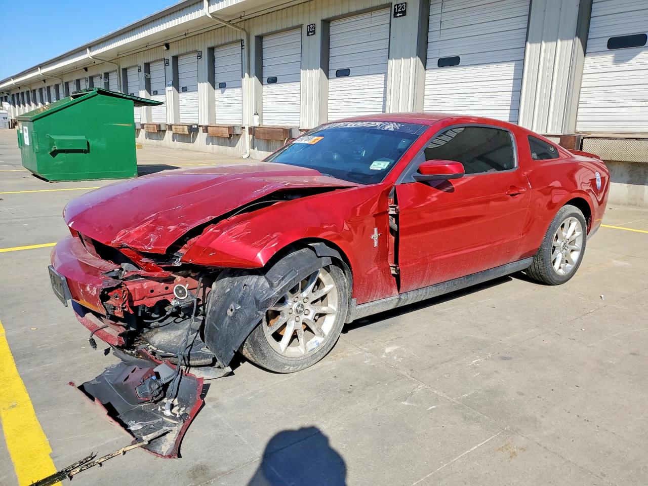 2011 Ford Mustang Red vin: 1ZVBP8AM7B5164918