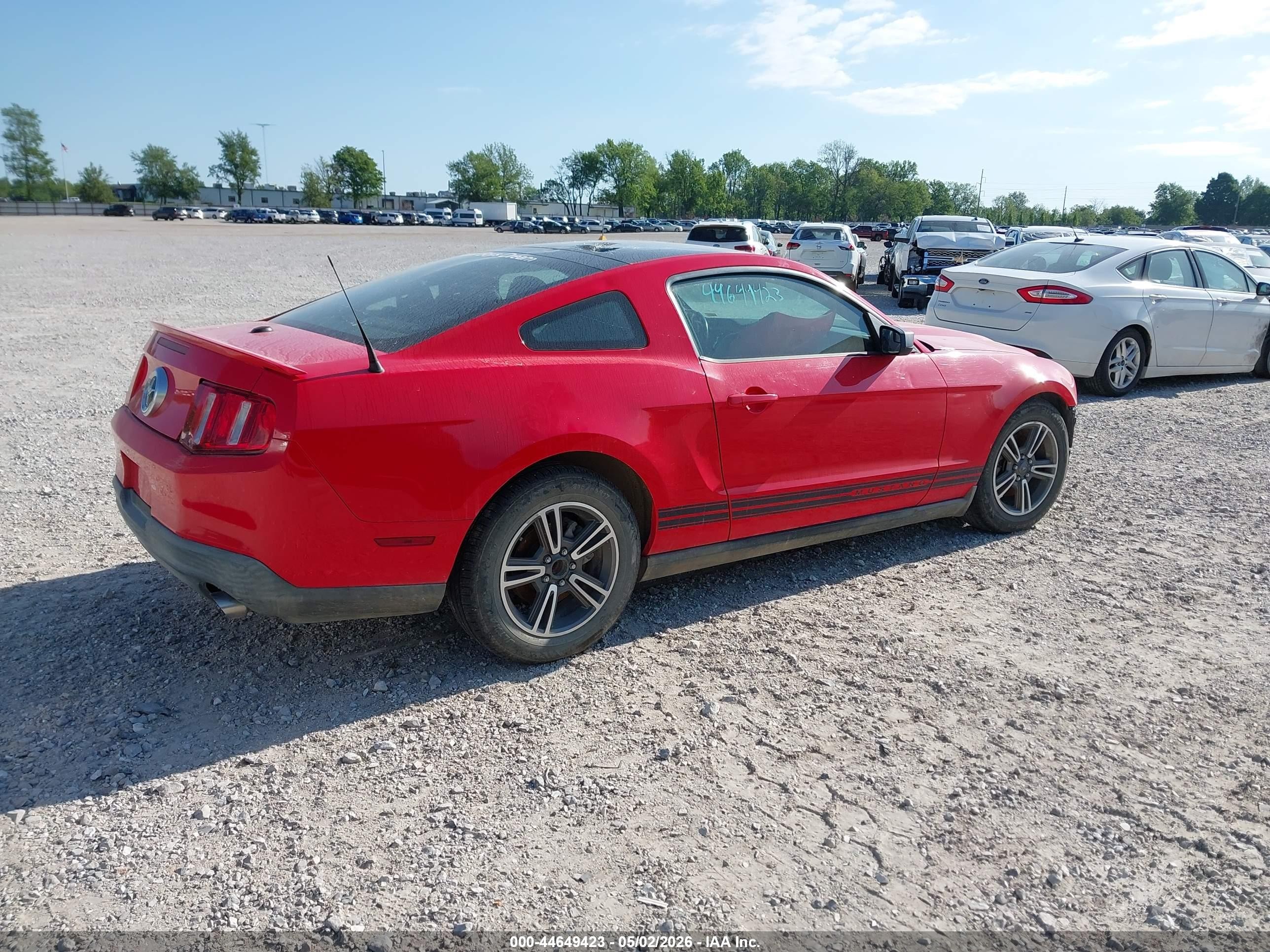2011 Ford Mustang V6 Premium Red vin: 1ZVBP8AM7B5168192