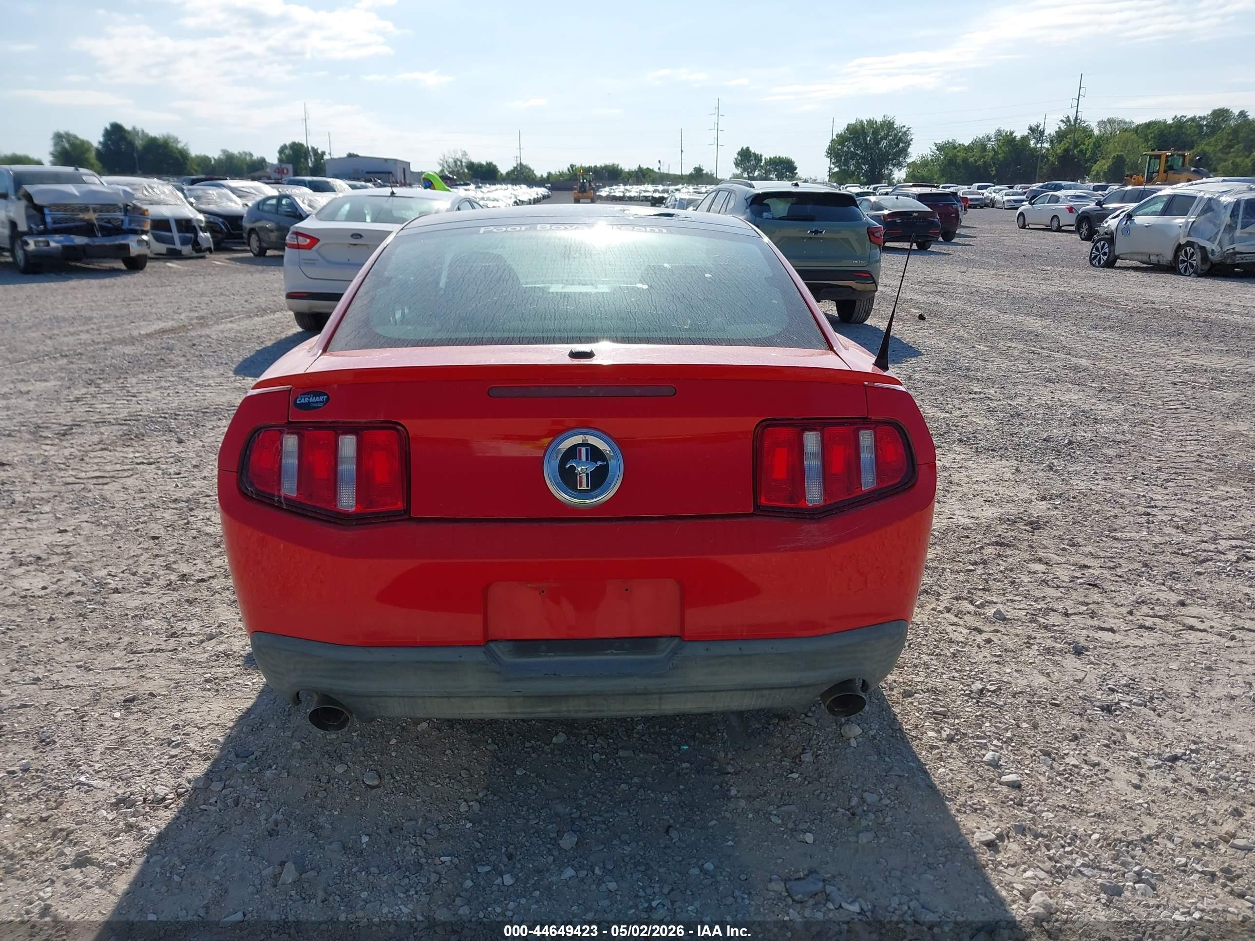 2011 Ford Mustang V6 Premium Red vin: 1ZVBP8AM7B5168192