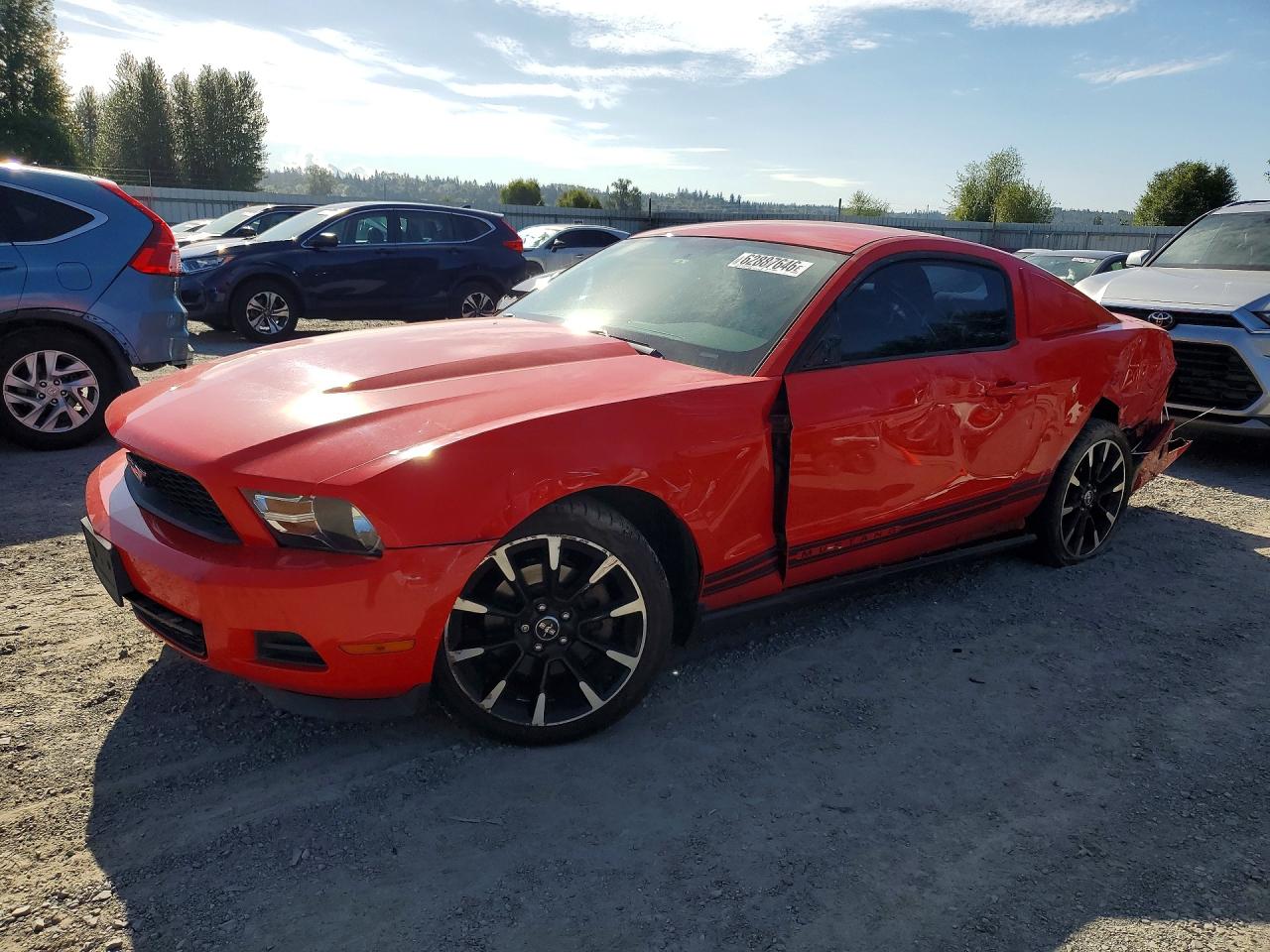 2012 Ford Mustang Красный vin: 1ZVBP8AM7C5205310