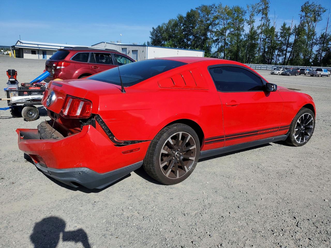 2012 Ford Mustang Red vin: 1ZVBP8AM7C5205310
