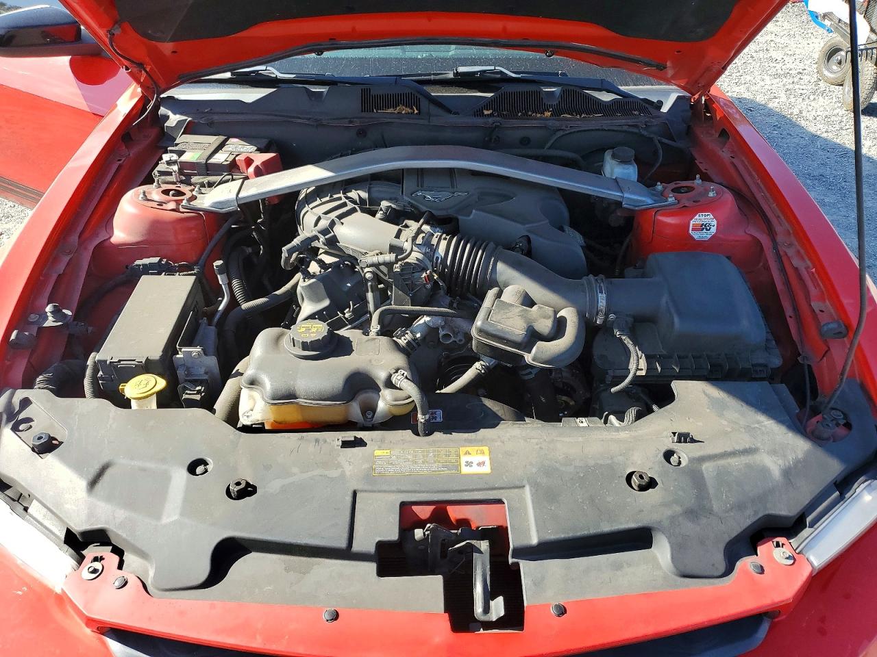 2012 Ford Mustang Red vin: 1ZVBP8AM7C5205310