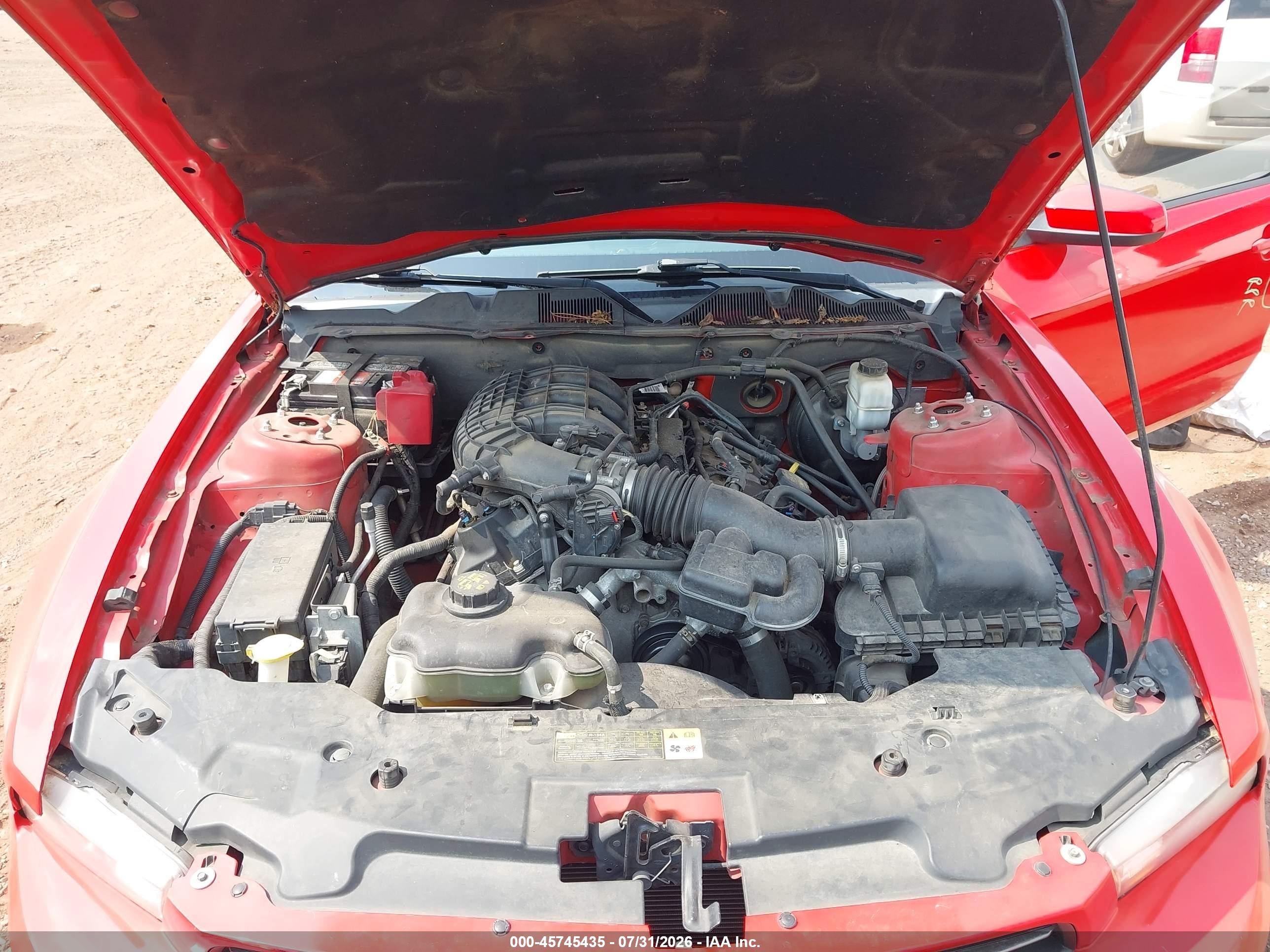 2012 Ford Mustang V6 Premium Red vin: 1ZVBP8AM7C5226125