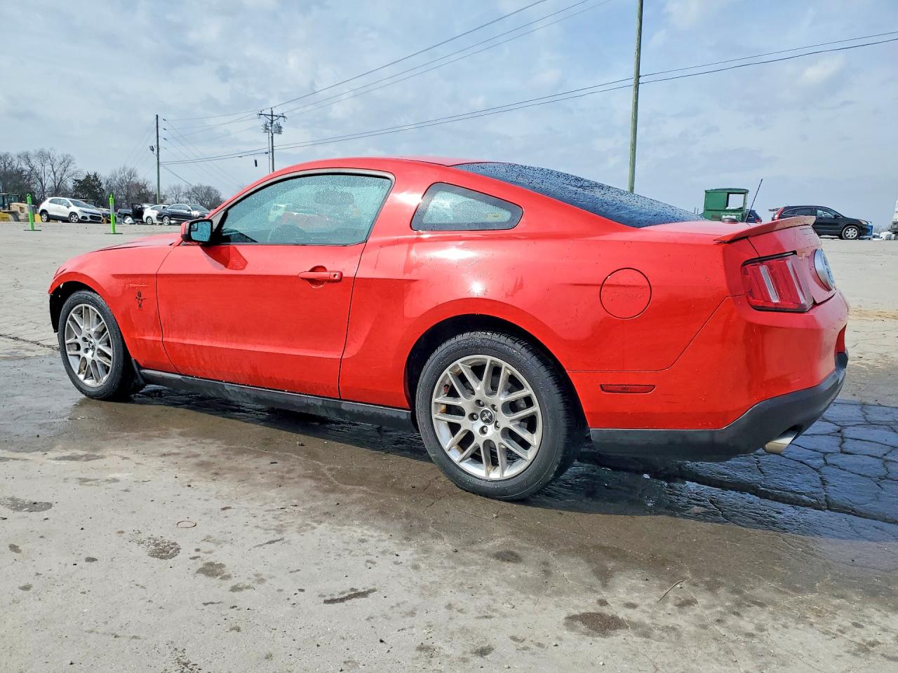 2012 Ford Mustang Red vin: 1ZVBP8AM7C5235424