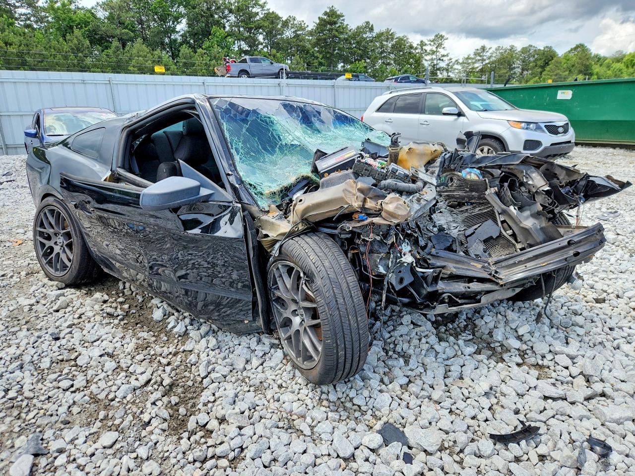 2012 Ford Mustang Черный vin: 1ZVBP8AM7C5268746