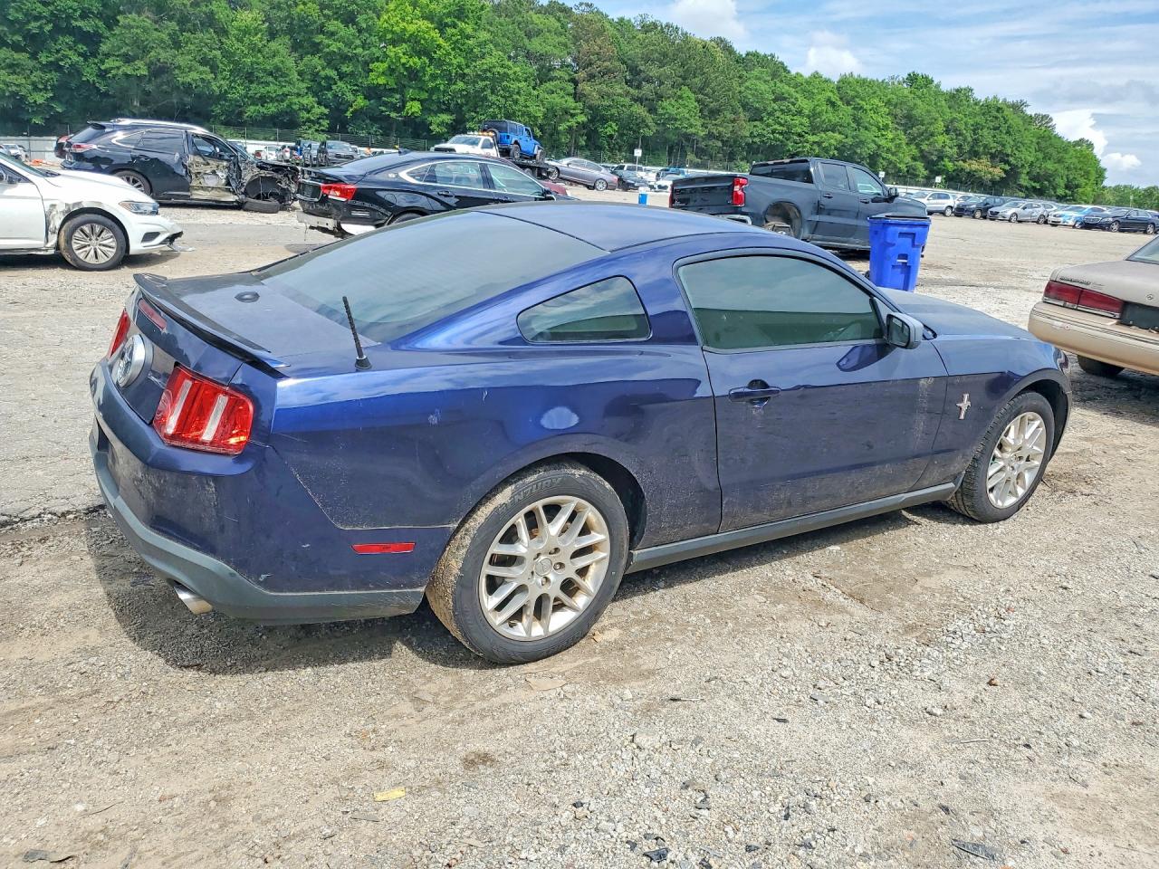 2012 Ford Mustang Blue vin: 1ZVBP8AM7C5269802