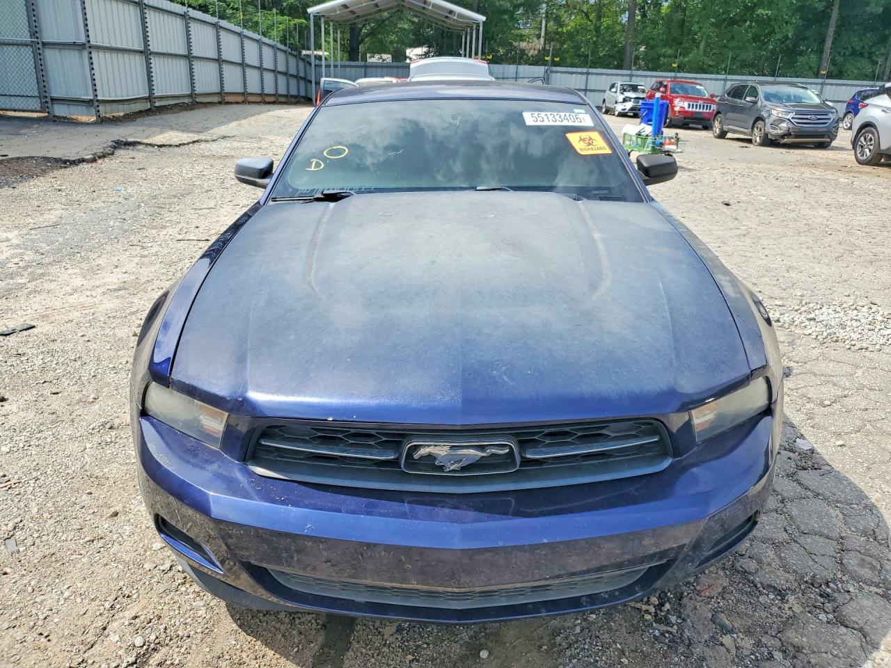 2012 Ford Mustang Blue vin: 1ZVBP8AM7C5269802