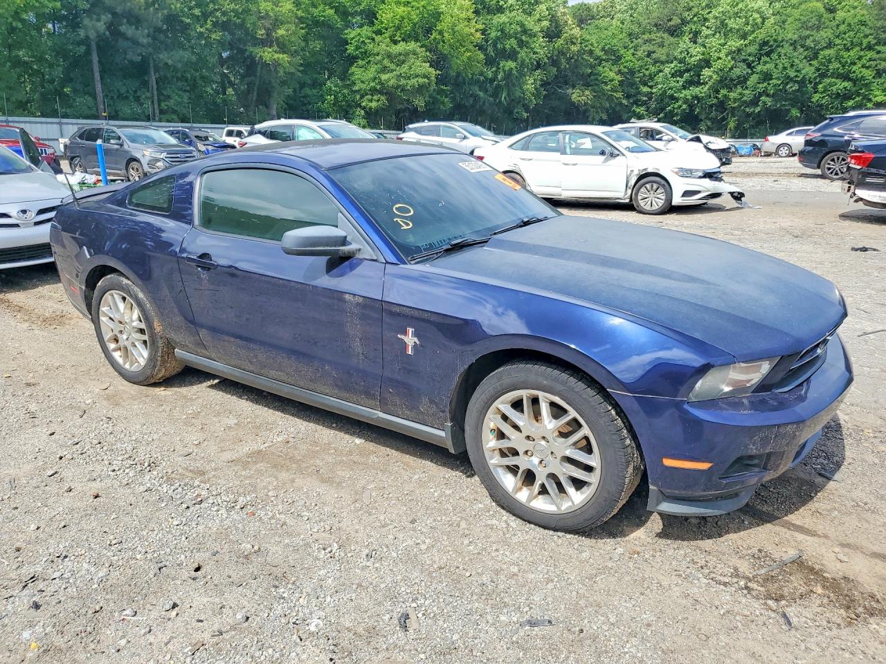 2012 Ford Mustang Blue vin: 1ZVBP8AM7C5269802