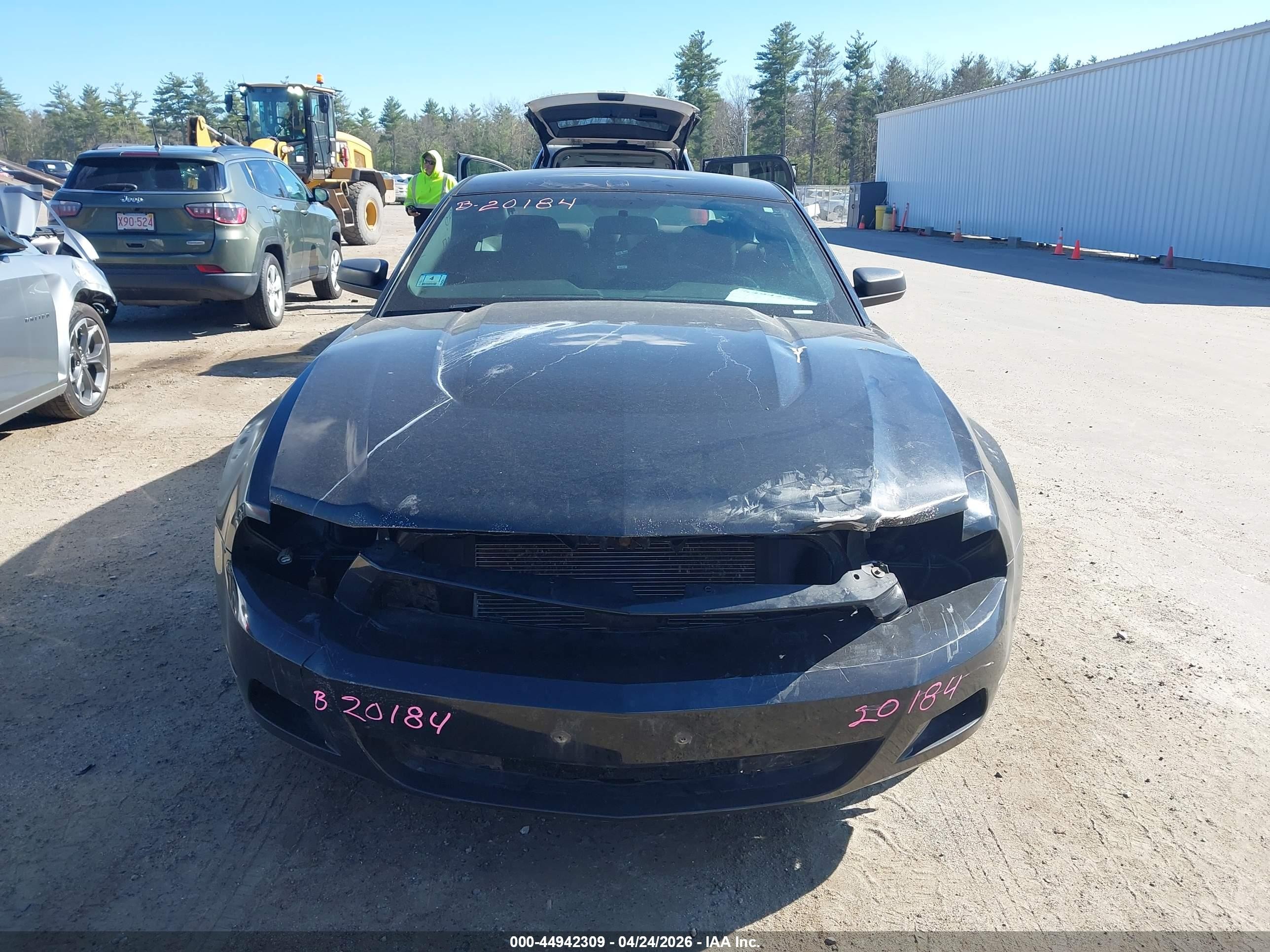 2012 Ford Mustang V6 Black vin: 1ZVBP8AM7C5276720
