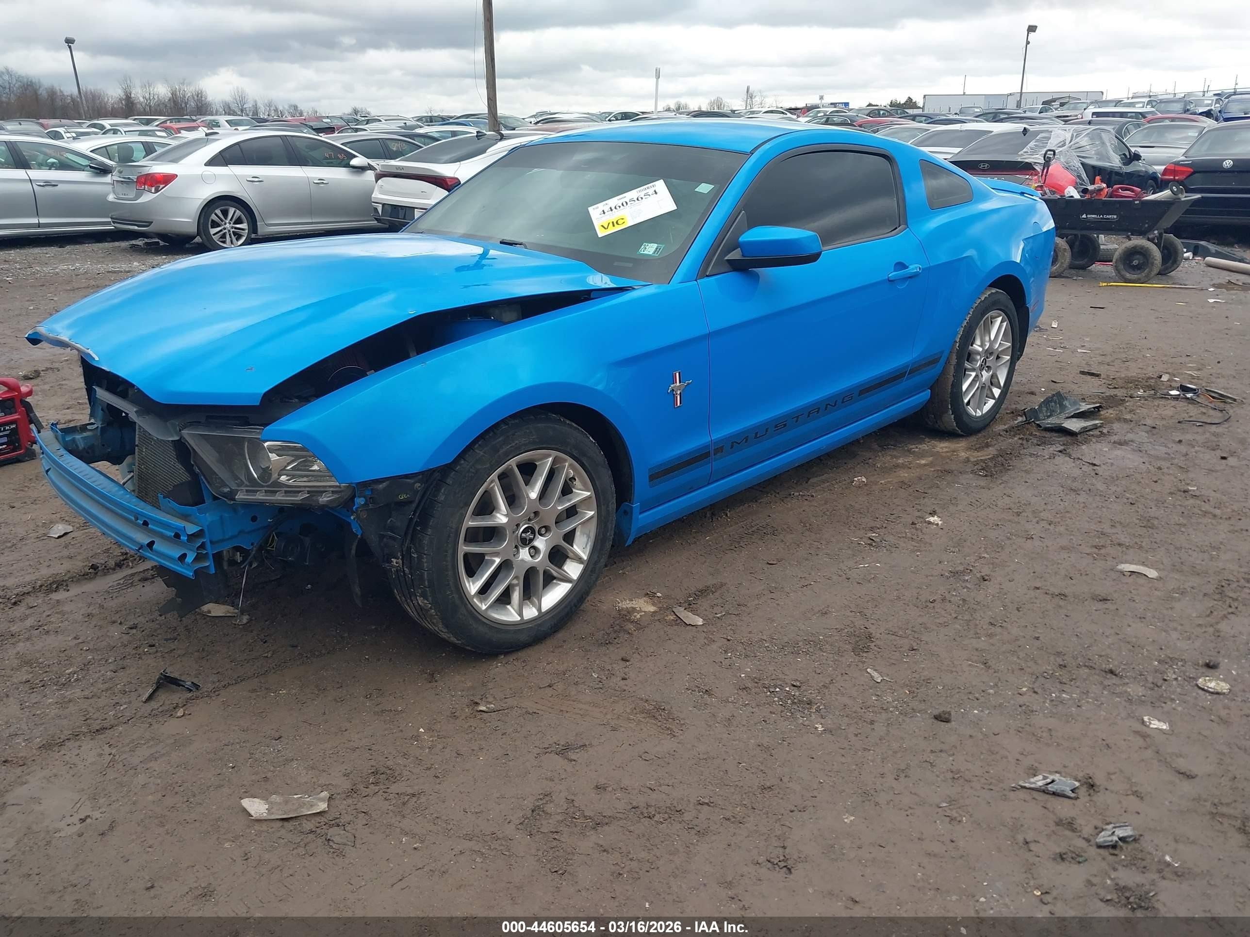 2013 Ford Mustang V6 Синий vin: 1ZVBP8AM7D5215109
