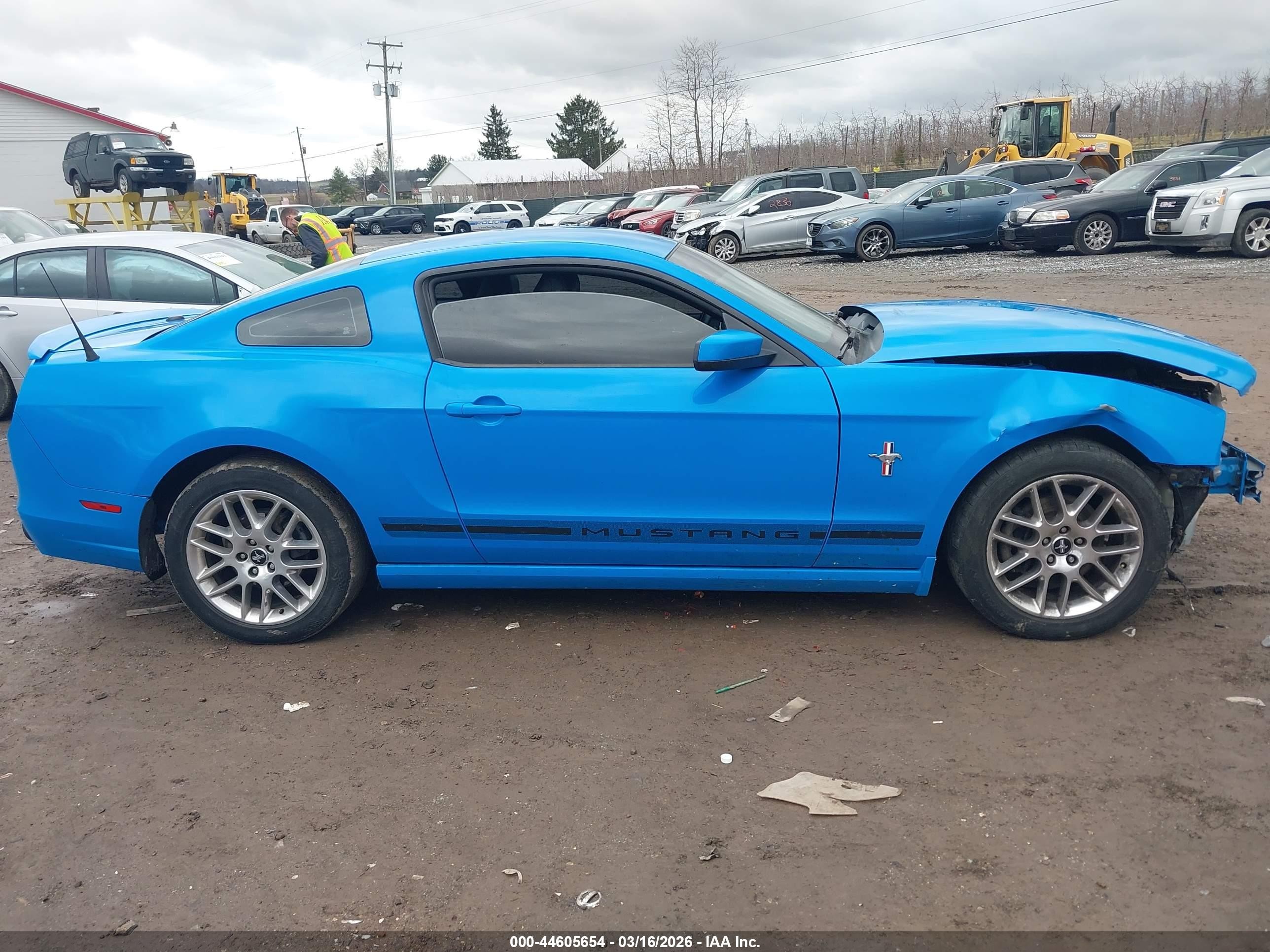 2013 Ford Mustang V6 Синий vin: 1ZVBP8AM7D5215109