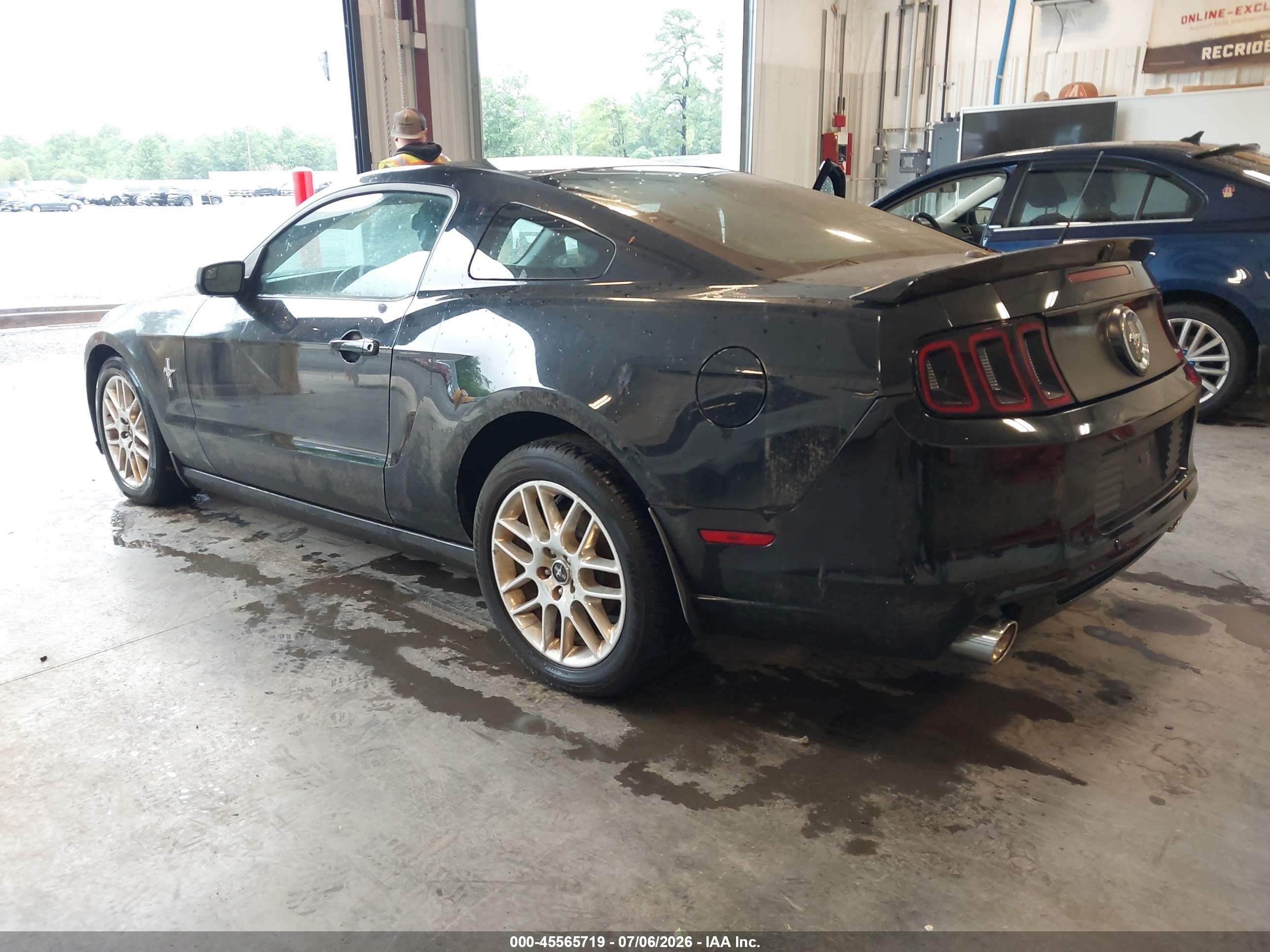 2013 Ford Mustang V6 Premium Black vin: 1ZVBP8AM7D5222920